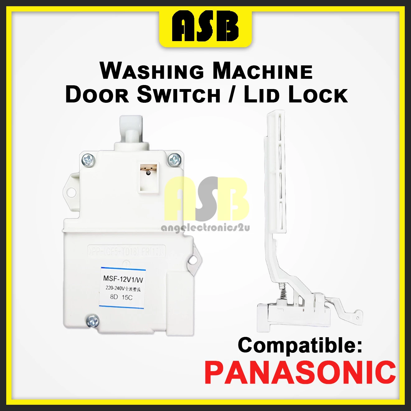 (1pc) ( Compatible : Panasonic ) Washing Machine Door Switch / Lid Lock / Suis Pintu Mesin Basuh