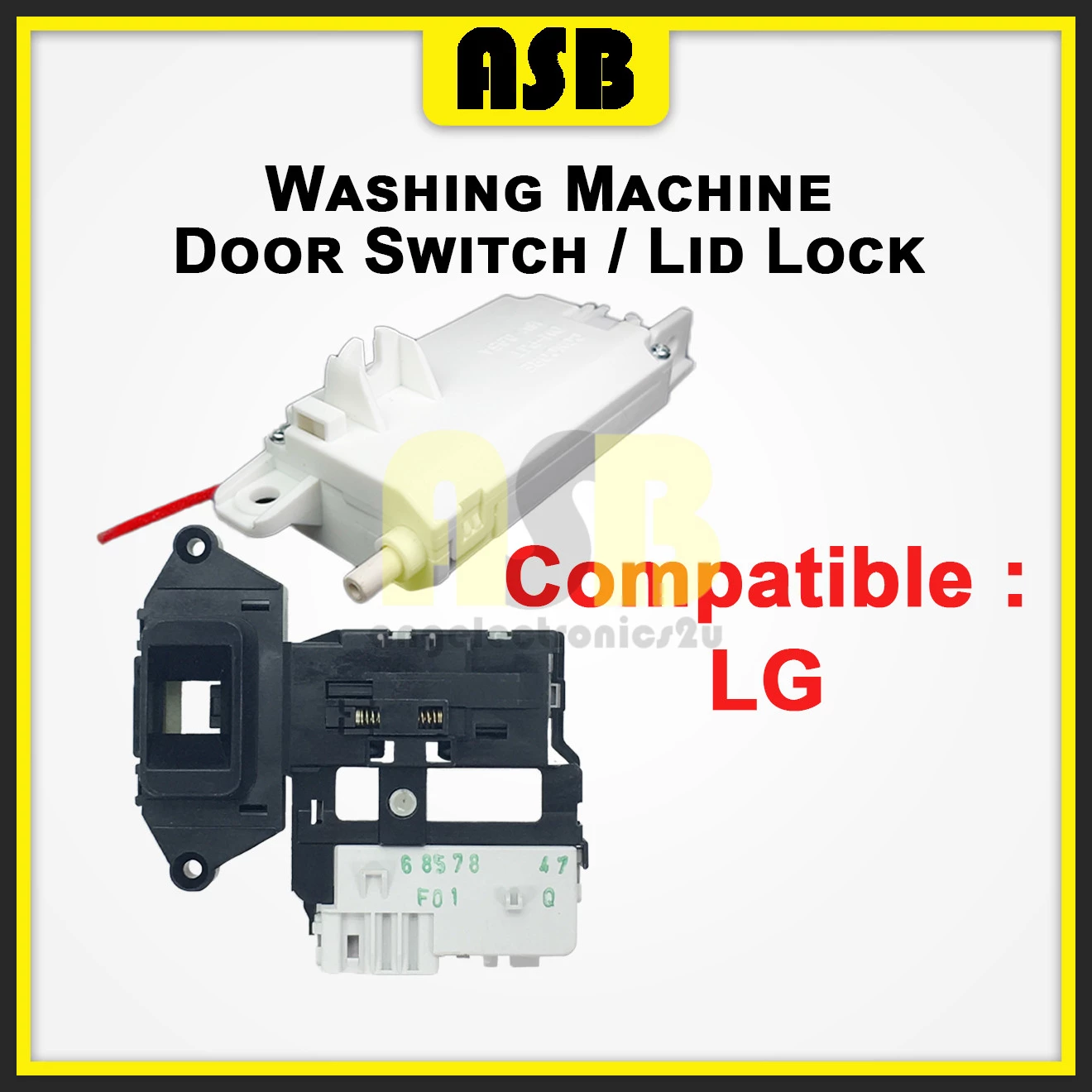 (1pc) ( Compatible : LG ) Washing Machine Door Switch / Lid Lock / Suis Pintu Mesin Basuh