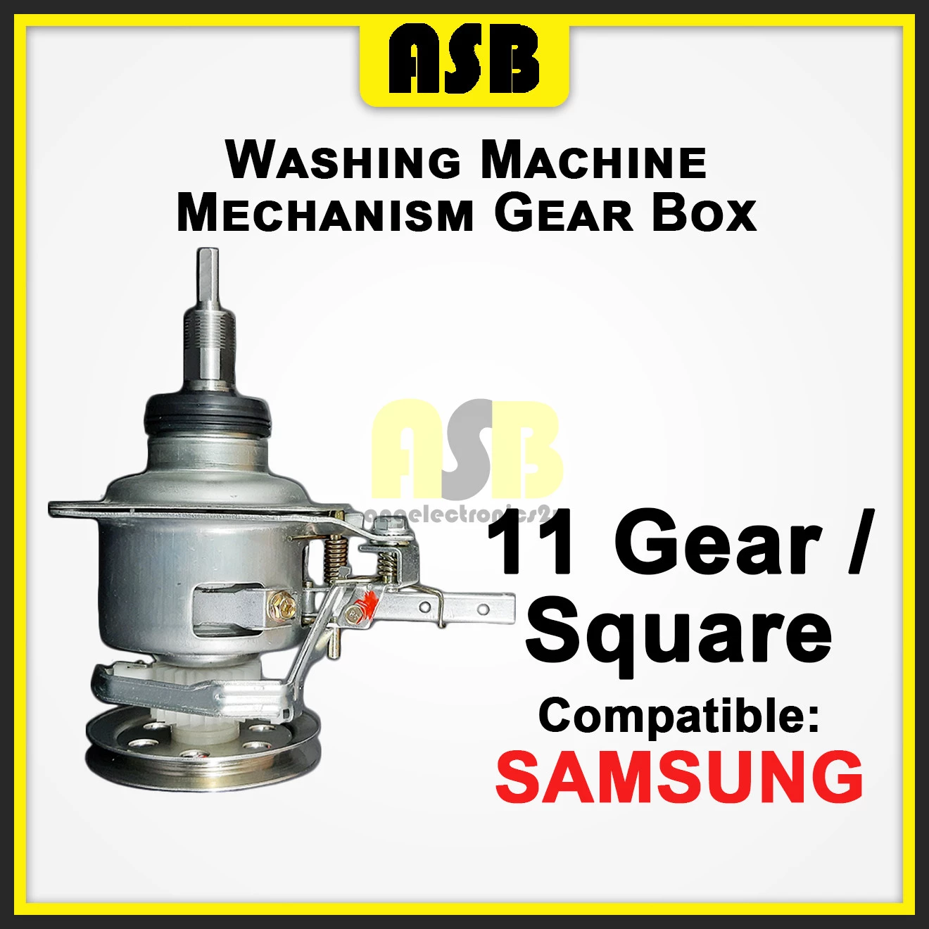 (1pc) ( Compatible : SAMSUNG ) Washing Machine Mechanism Gear Box ( Square / 11 Gear )