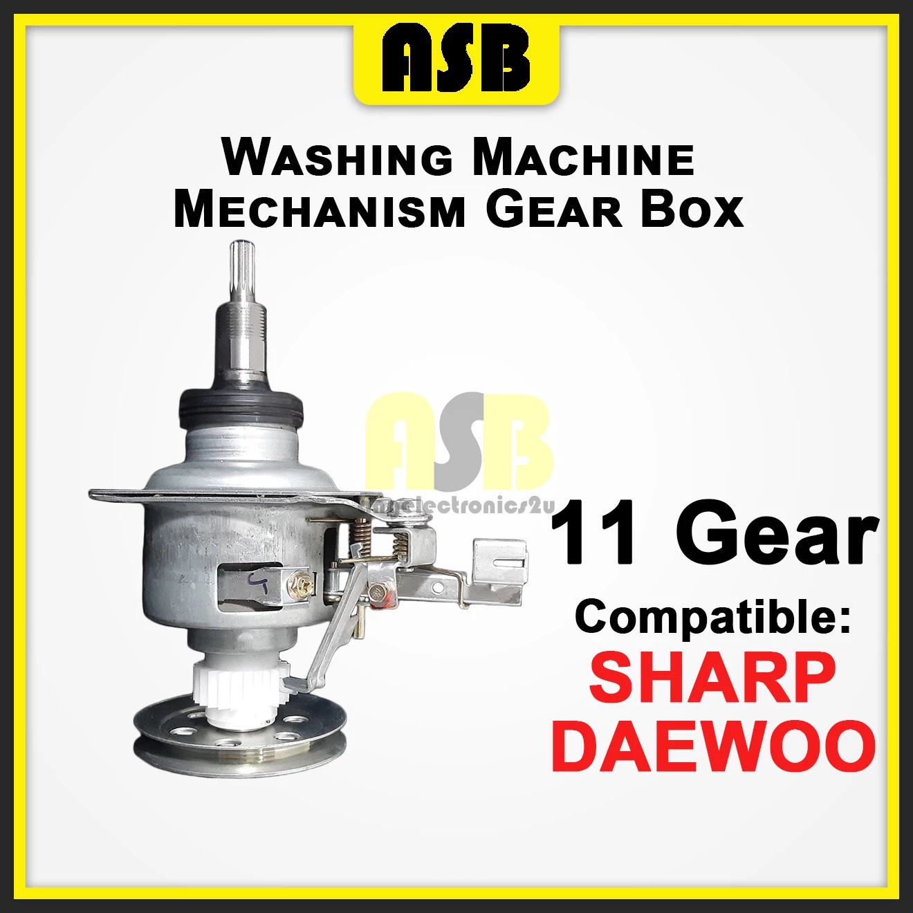 (1pc) ( Compatible : SHARP / DAEWOO ) Washing Machine Mechanism Gear Box ( 11 Gear )