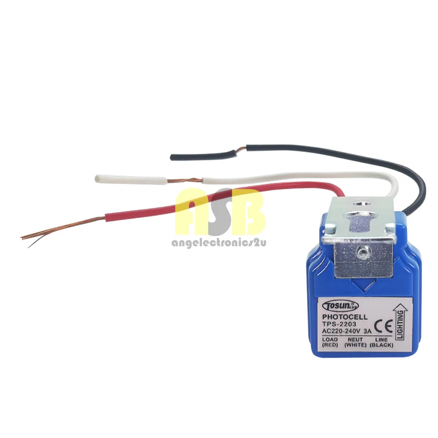 (1pc) Tosunlux Photocell Sensor Light Control Auto On Off Sensor Lampu Sensor Photocel TPS-2203 ( AC220-240V ) ( 3A )