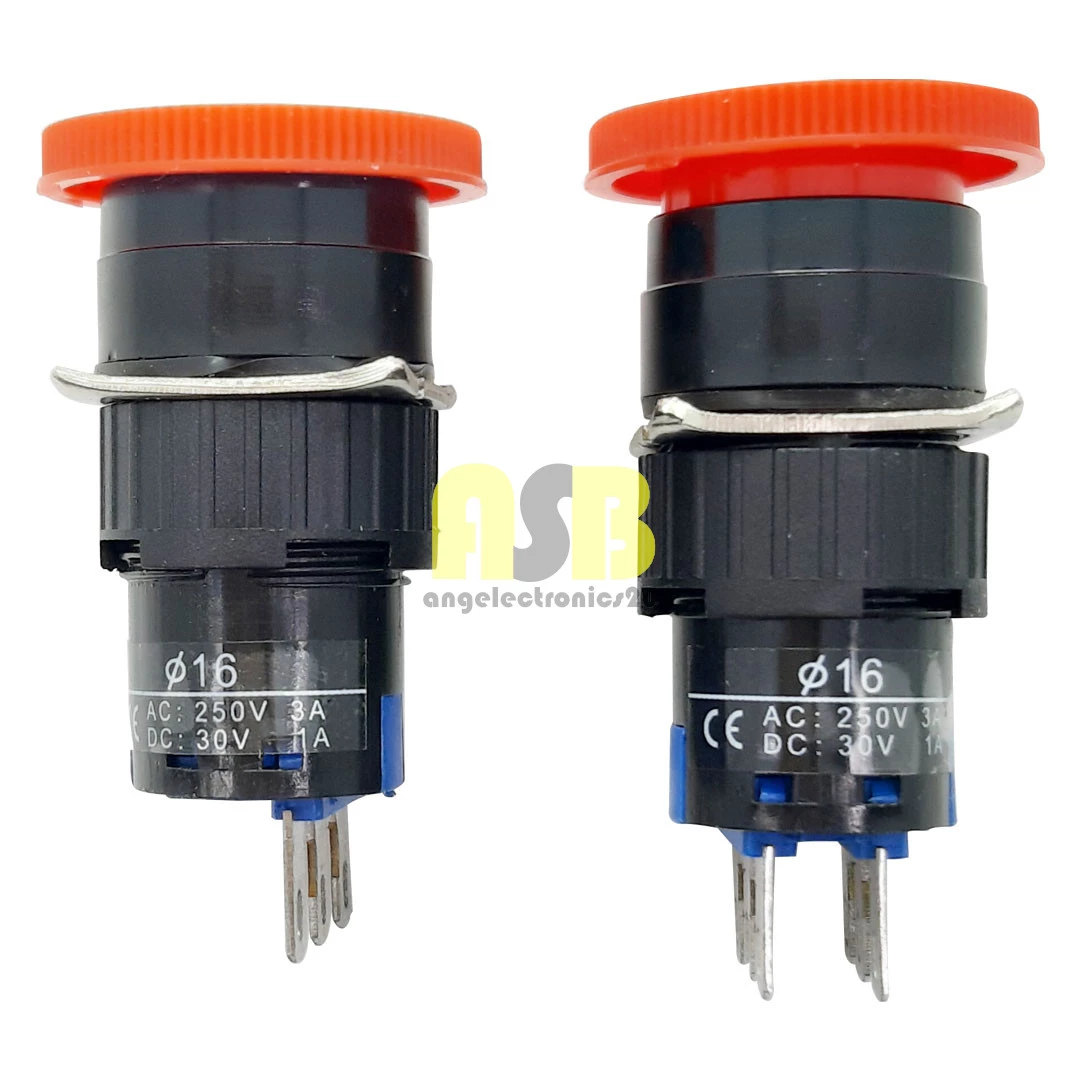 (1pc) Tosunlux Push Emergency Switch Ф 16MM ( 3 Pin / 6 Pin )