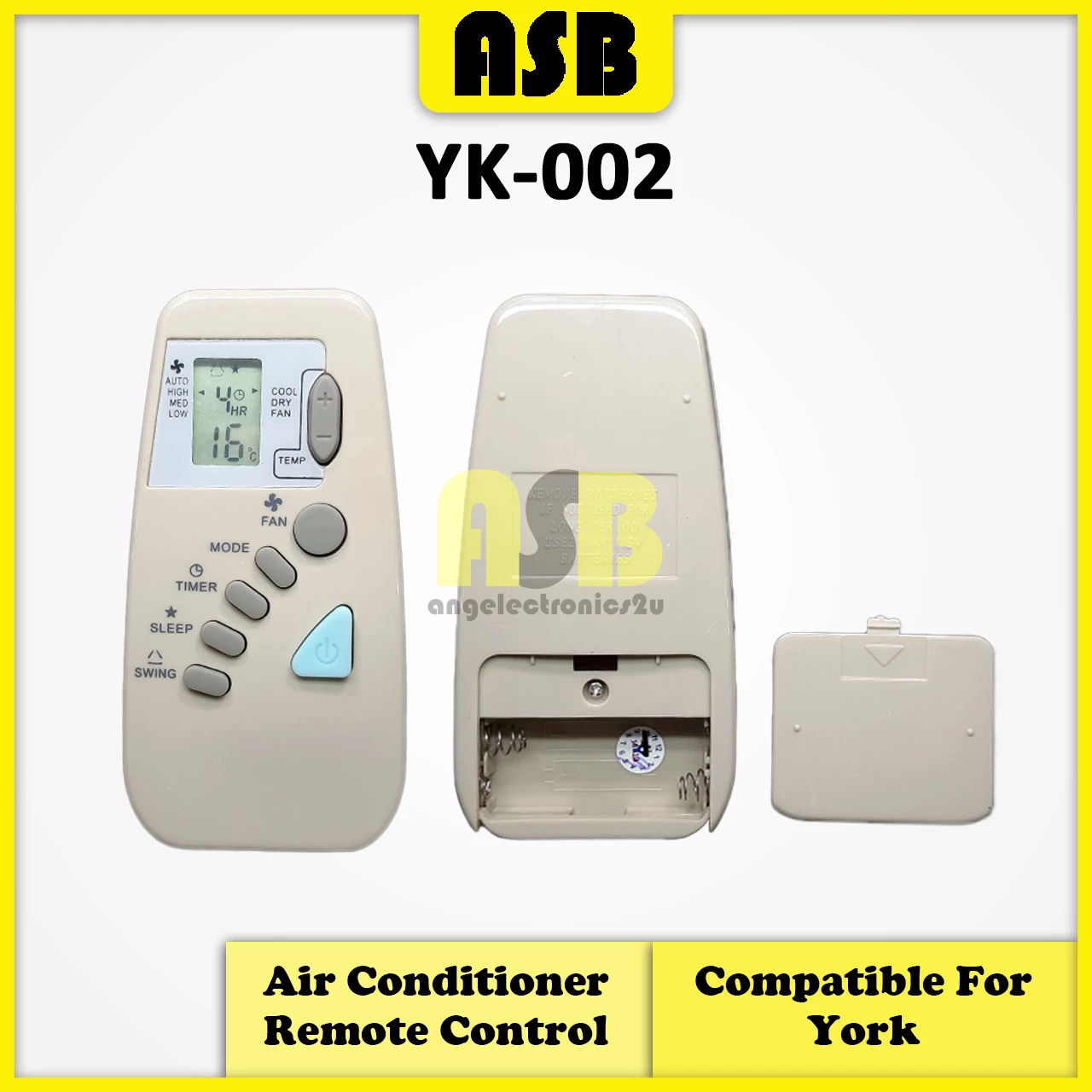 (1pc) ( Compatible : York ) Multi / Universal Air Cond Aircond Conditioner Remote Control 空调遥控器