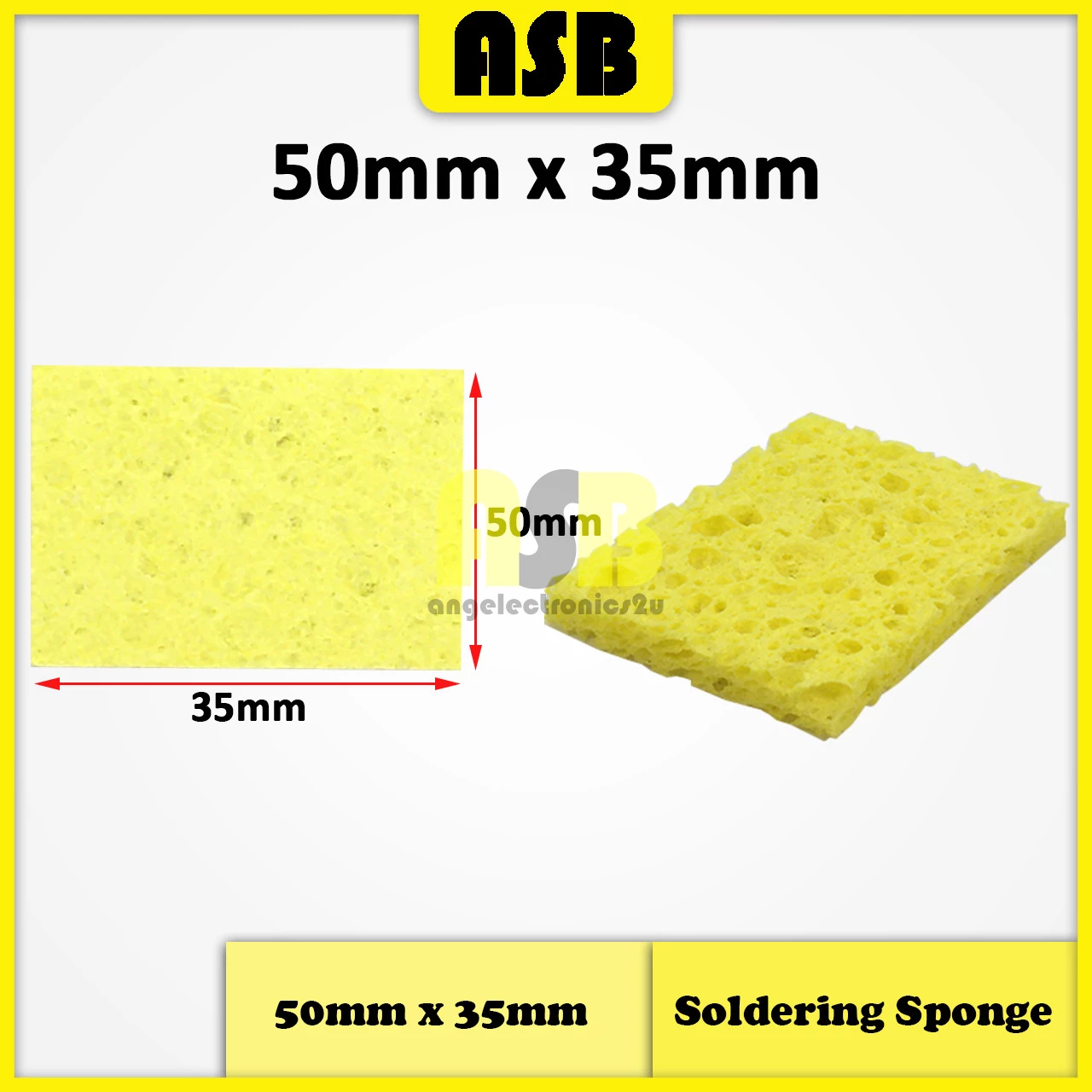 (1pc) Soldering Sponge Soldering Iron Tip Cleaning Sponge ( 50mm x 35mm / 48mm / 60mm x 60mm )