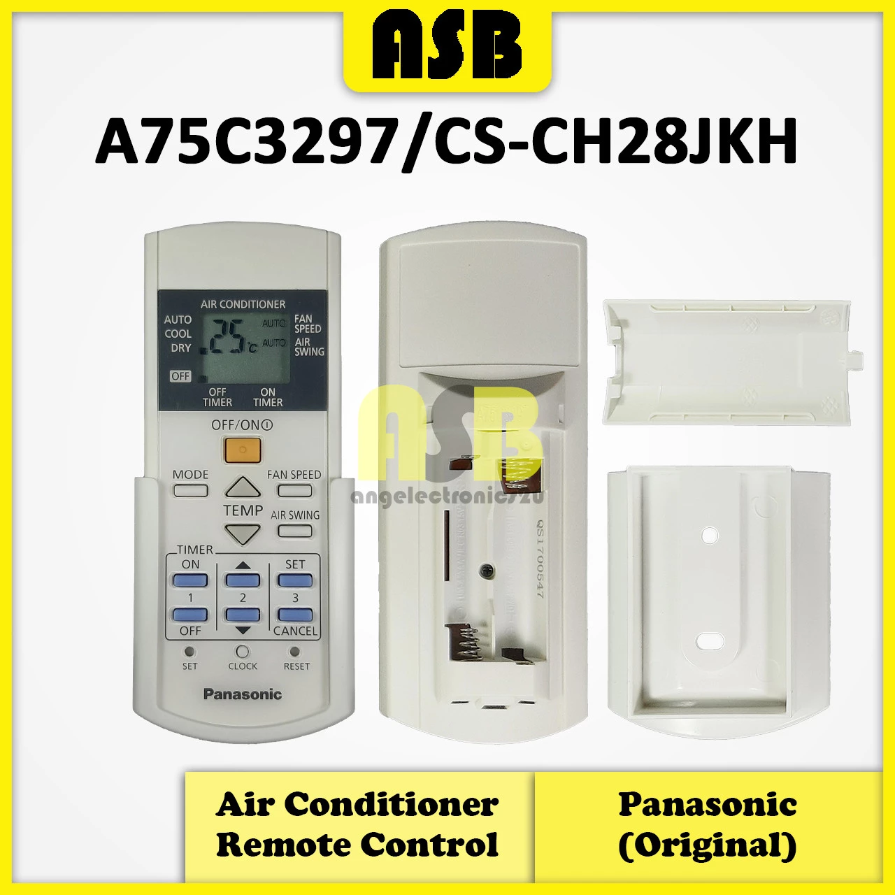 (1pc) ( Original ) Panasonic Air Cond Aircond Conditioner Remote Control Alat Kawalan Jauh Penghawa Dingin 空调遥控器