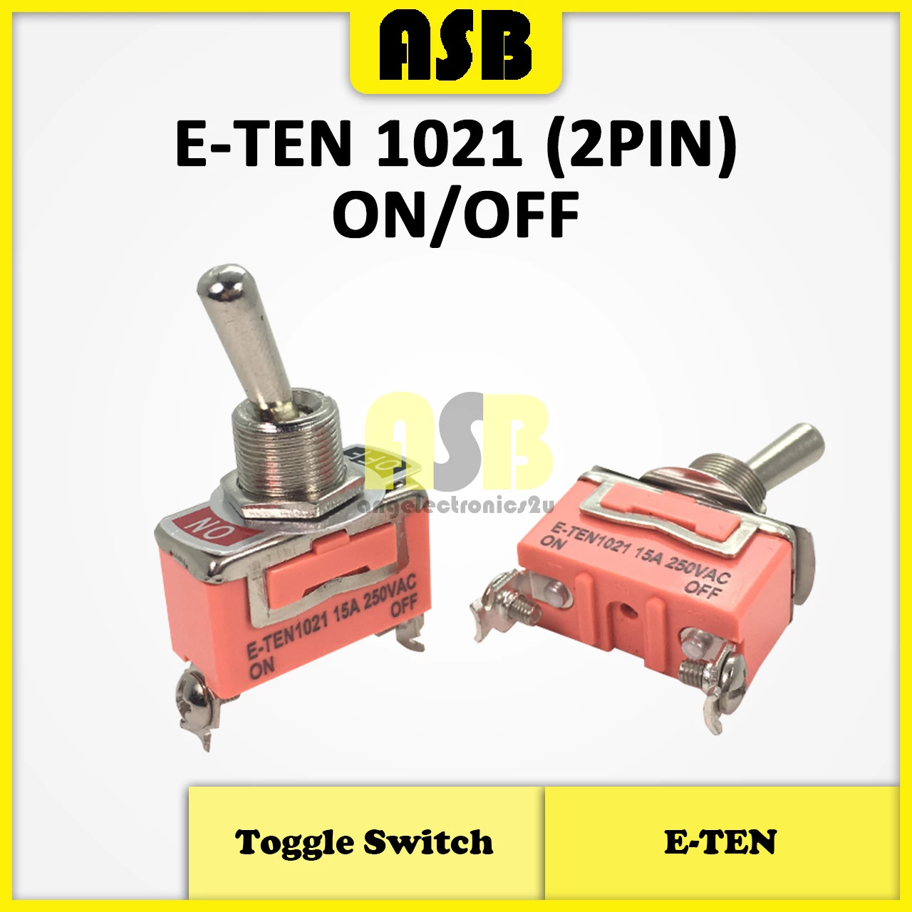 (1pc) E-TEN Toggle Switch ON / OFF / CENTER OFF Switch ( 2 Pin / 3 Pin / 4 Pin / 6 Pin ) ( Screw )