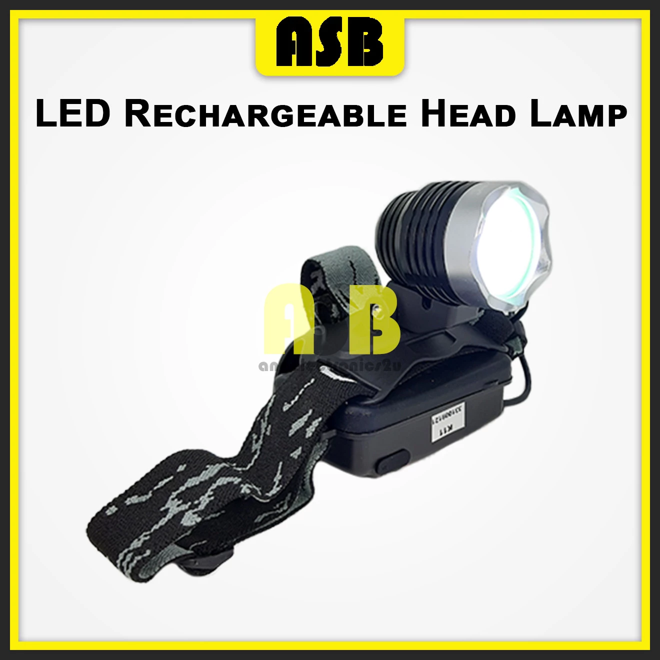 (1pc) LED Rechargeable Head Lamp ( K11 ) ( Day Light ) ( 2000LM )