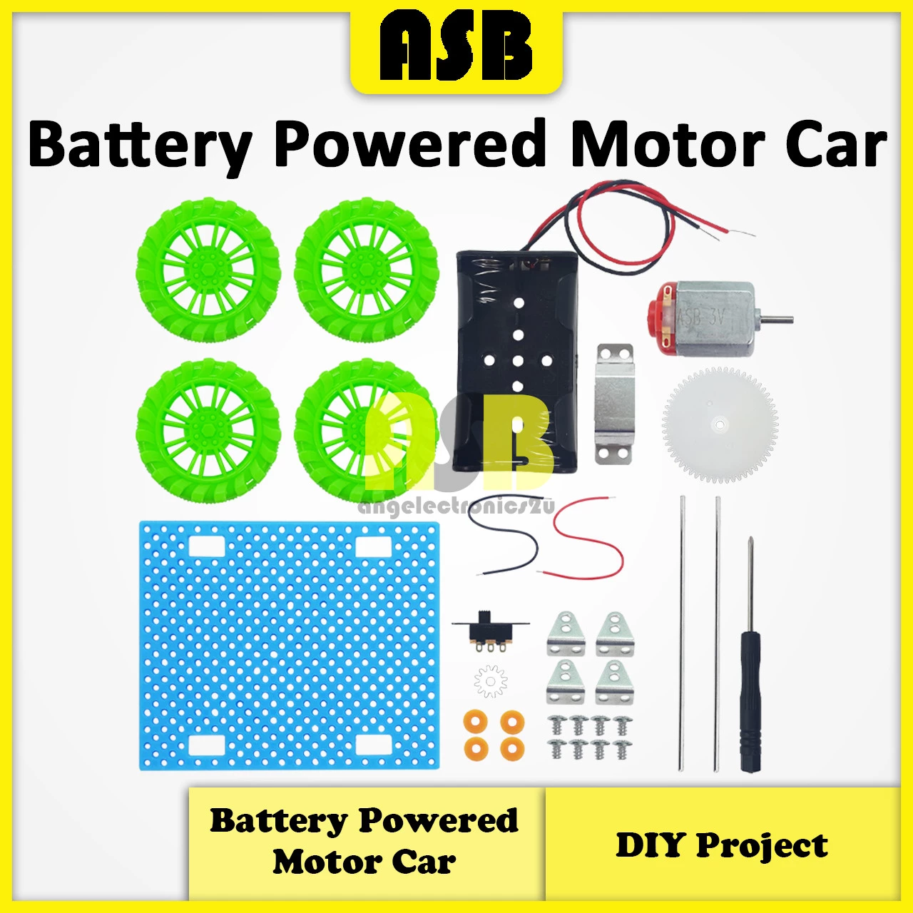 (1pc) DIY Project / Battery / Solar Powered Motor / TT Motor & 40mm Wheel Roller