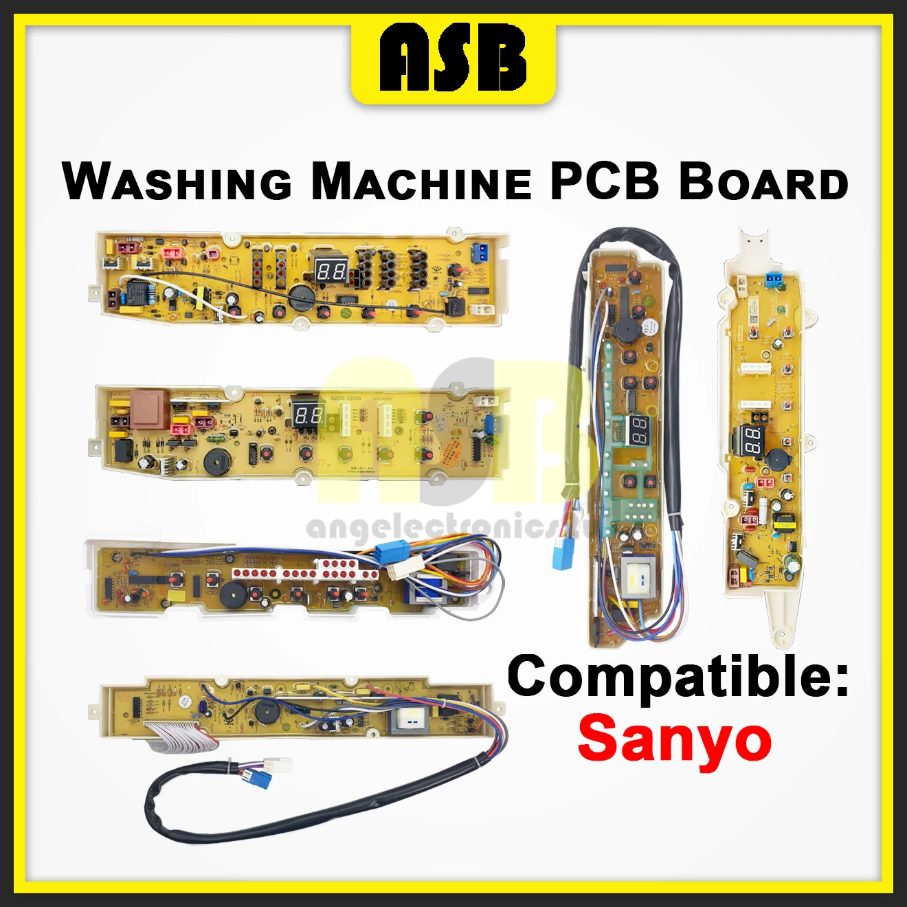 (1pc) ( Compatible : SANYO ) Washing Machine PCB Board  / Papan Litar