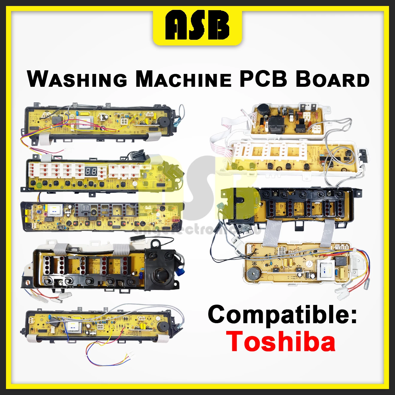 (1pc) ( Compatible : TOSHIBA ) Washing Machine PCB Board  / Papan Litar