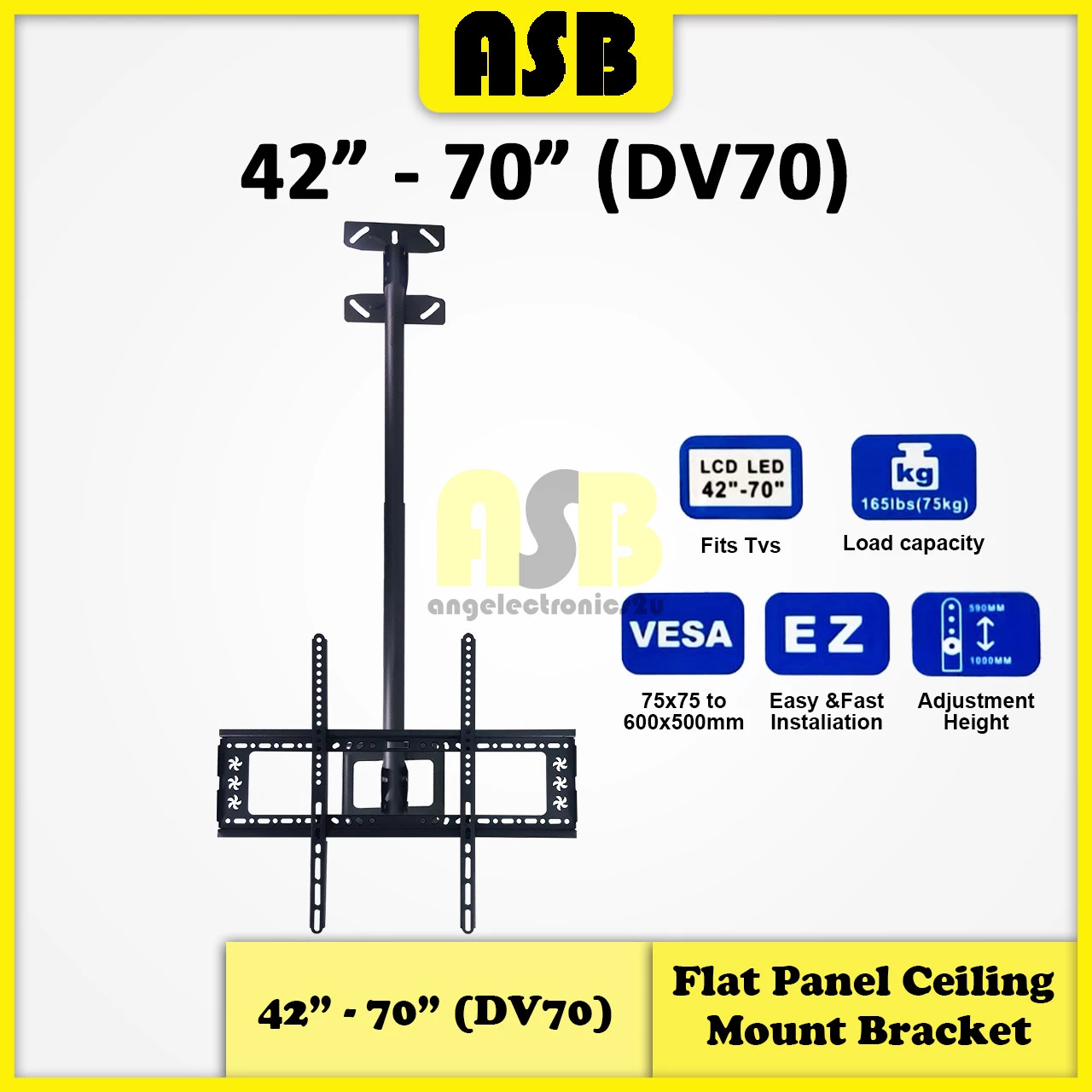 (1pc) LCD / LED TV Flat Panel Ceiling Mount Bracket 42