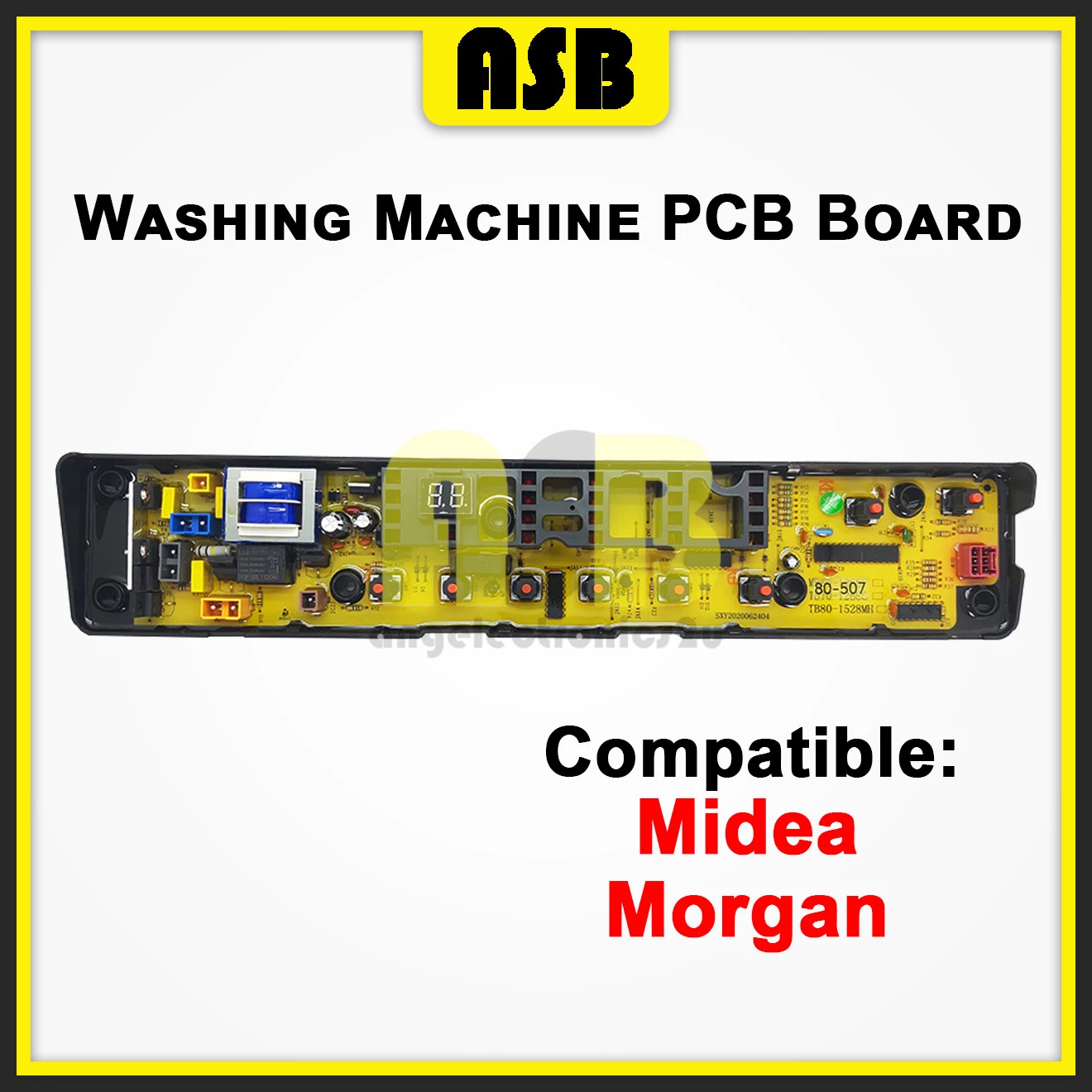 (1pc) ( Compatible : Midea / Morgan ) Washing Machine PCB Board  / Papan Litar