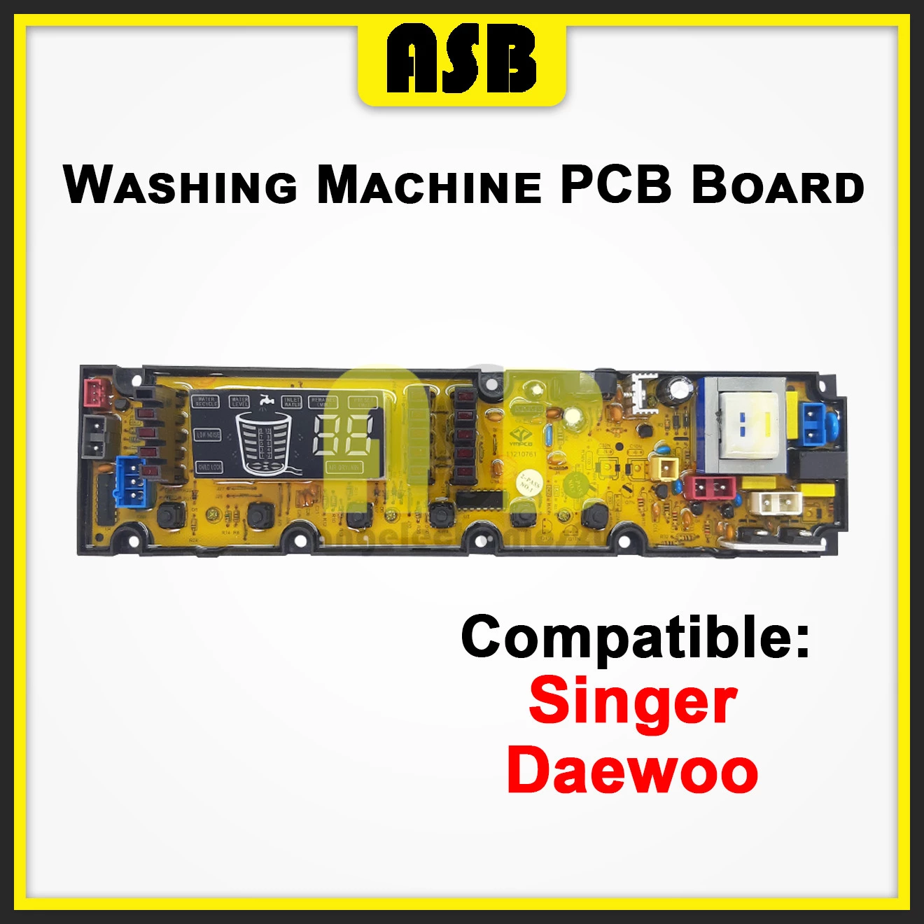 (1pc) ( Compatible : Singer / Daewoo ) Washing Machine PCB Board  / Papan Litar