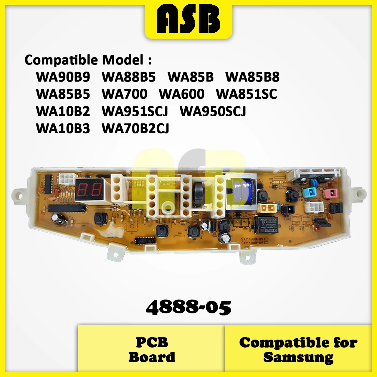 (1pc) ( Compatible : SAMSUNG ) Washing Machine PCB Board  / Papan Litar