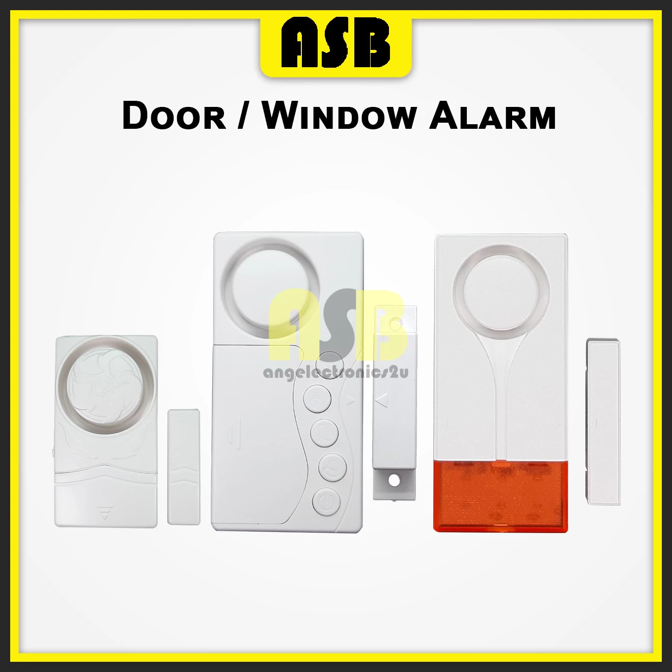 (1pc) Door / Window Wireless Vibration Magnetic Security Alarm Loceng Pintu Tingkap 门窗警报器