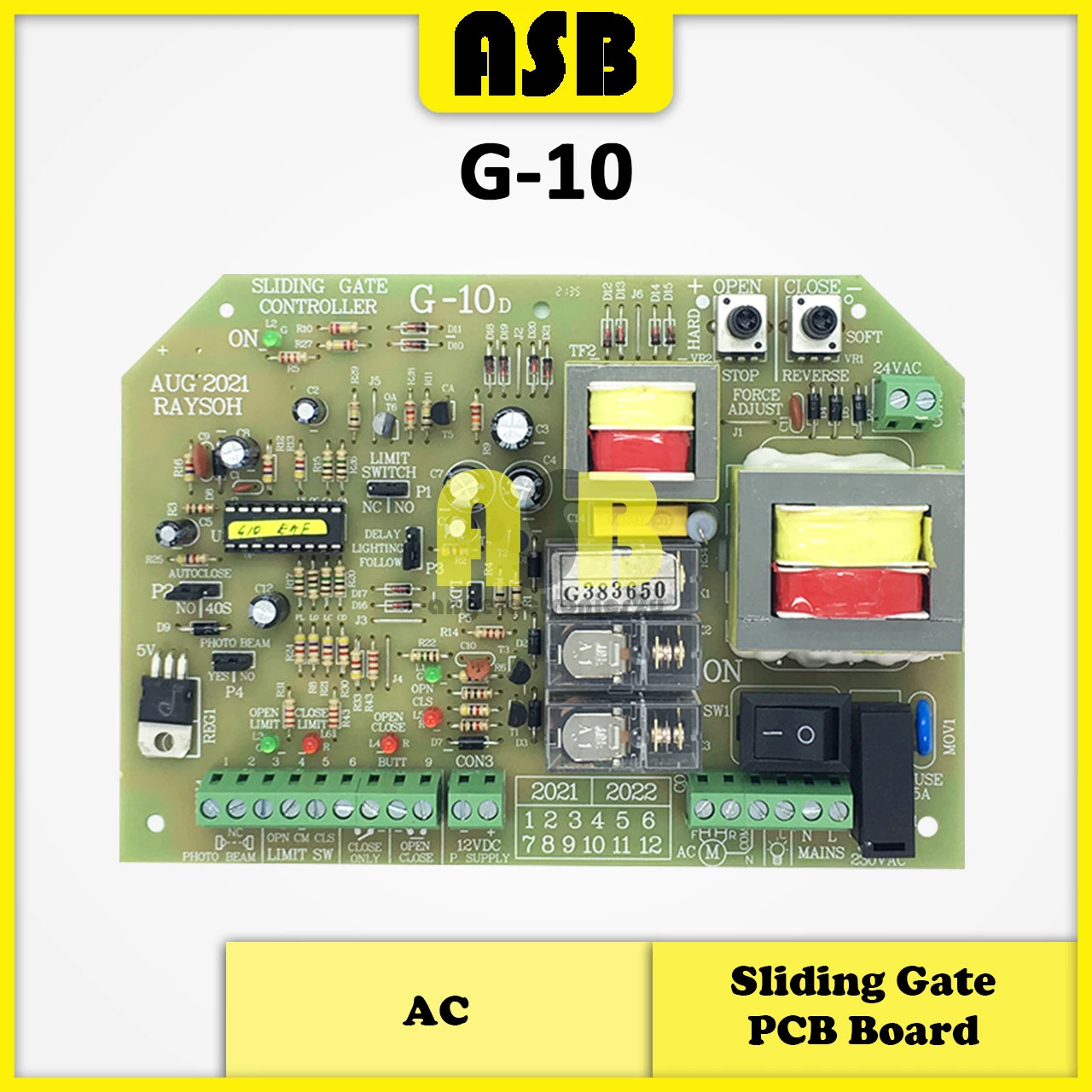 (1pc) Sliding Gate PCB Board ( G-10 / DC3S / BK1 / BK2 / AS5 / EGB-01F ) ( AC / DC )