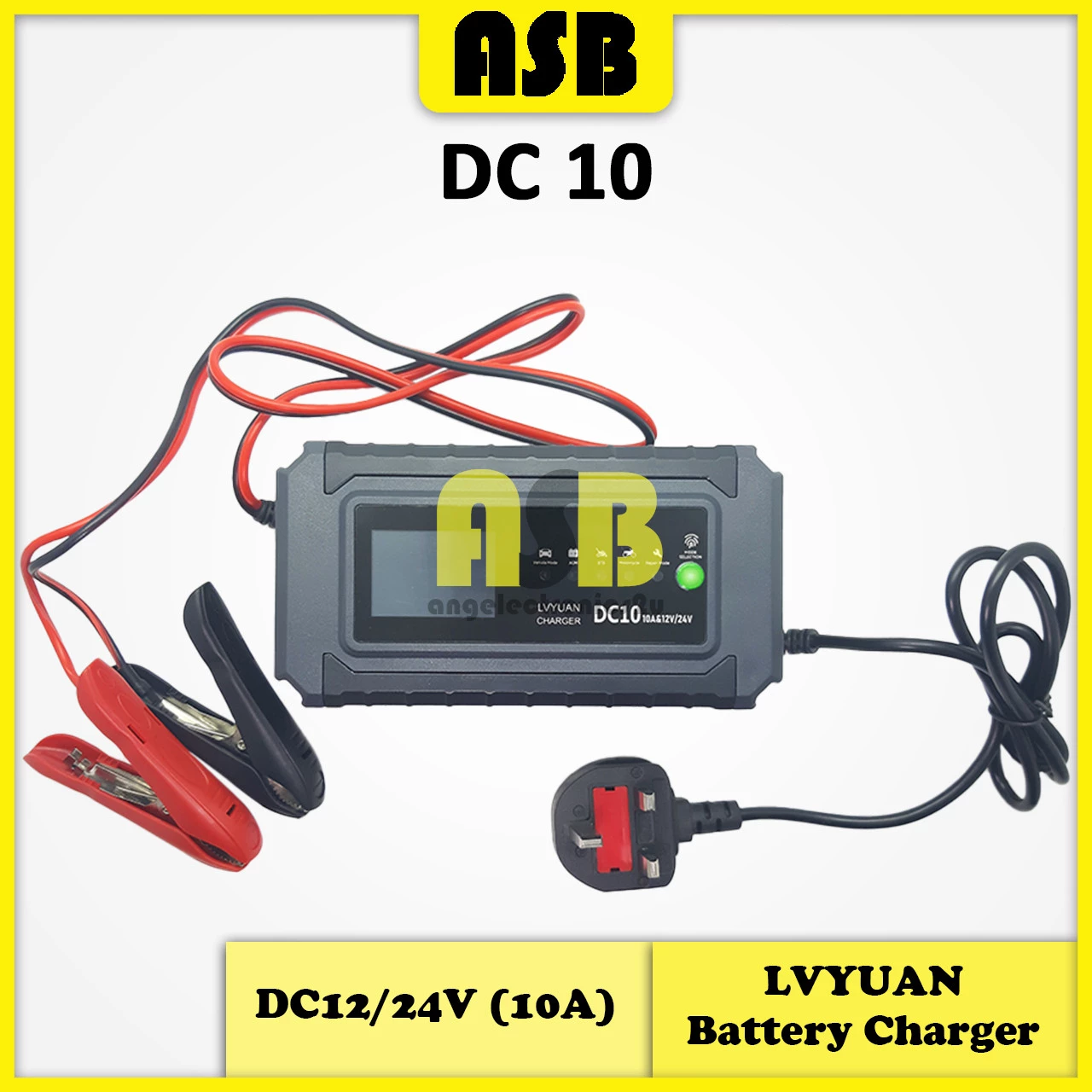 (1pc) LVYUAN Battery Charger DC12V / 24V