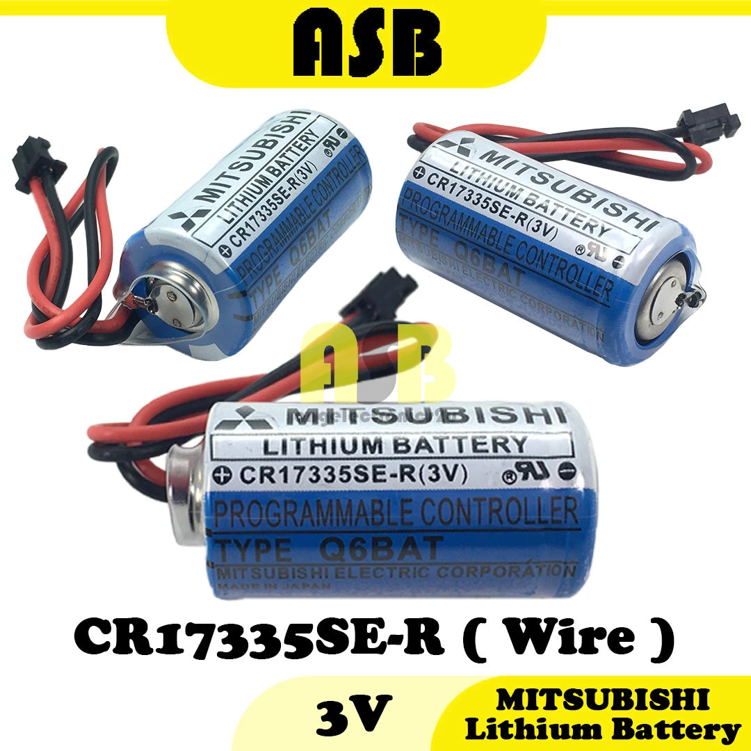 (1pc) MITSUBISHI Lithium Battery ( CR17335SE-R / ER17330V ) ( 3V / 3.6V ) ( Wire )