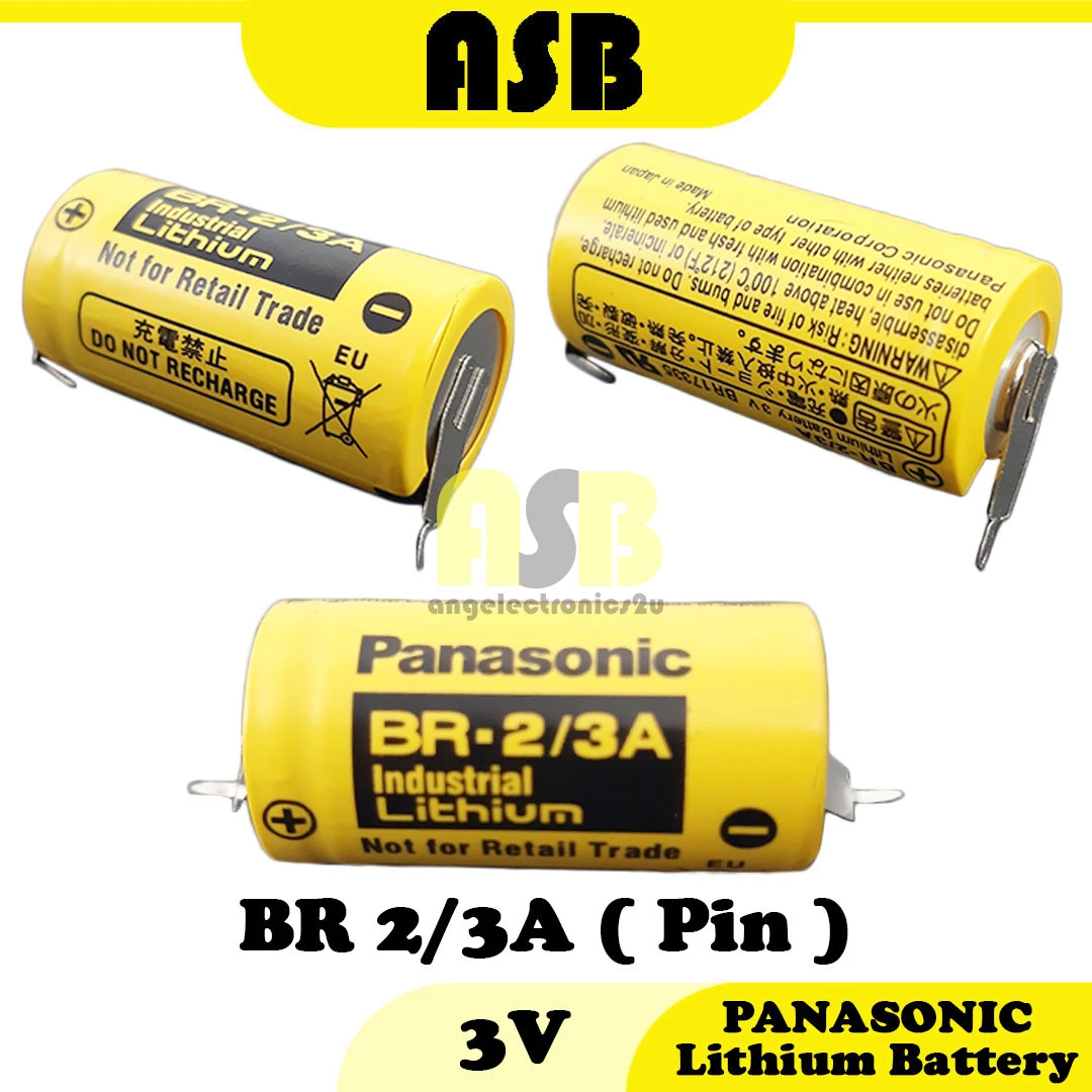 (1pc) Panasonic Lithium Battery 3V ( BR 2/3A ) ( Pin ) ( 033017010 )