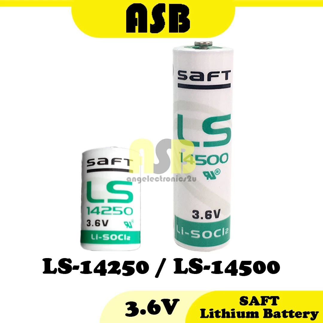 (1pc) SAFT Lithium Battery 3.6V ( LS-14250 / LS-14500 )