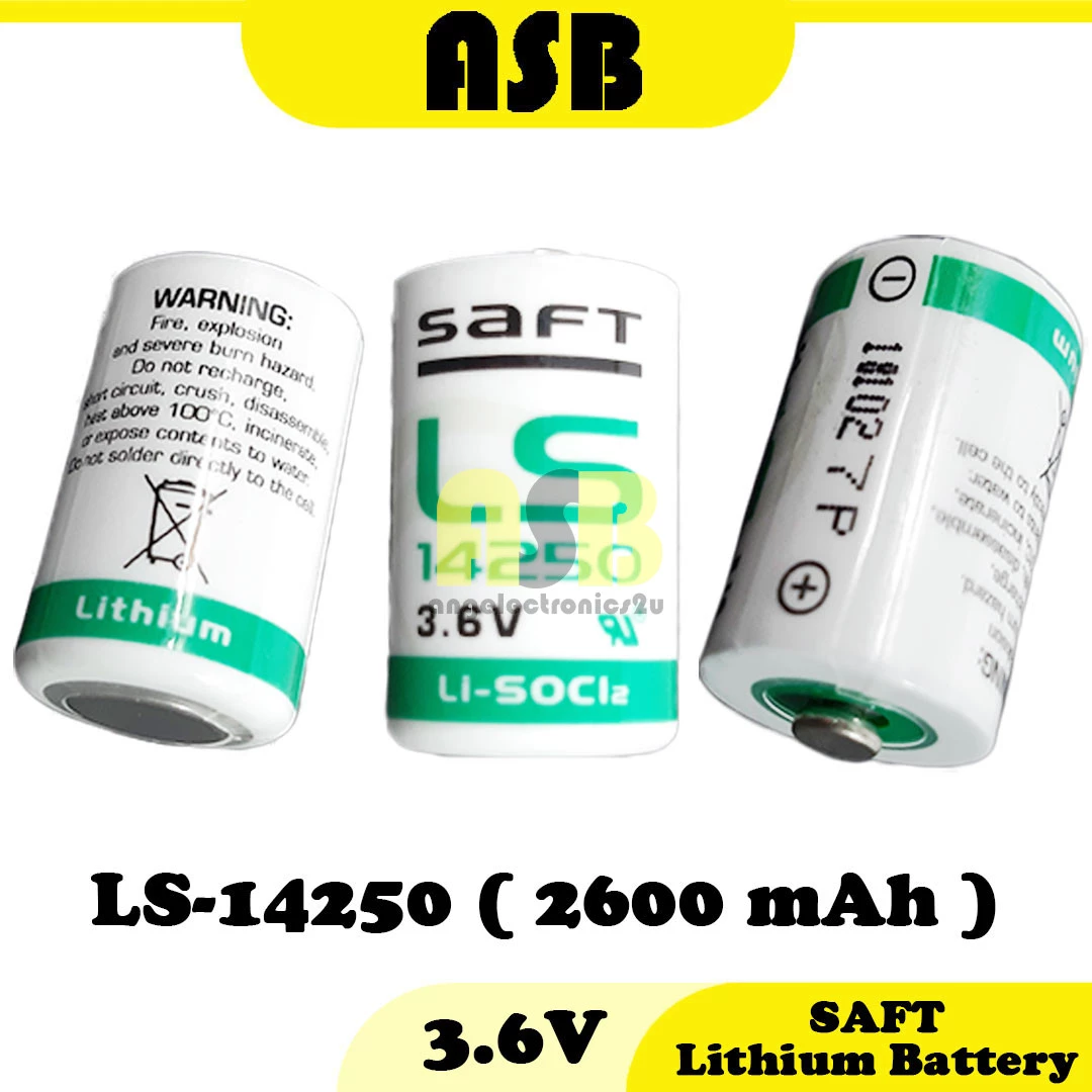 (1pc) SAFT Lithium Battery 3.6V ( LS-14250 / LS-14500 )