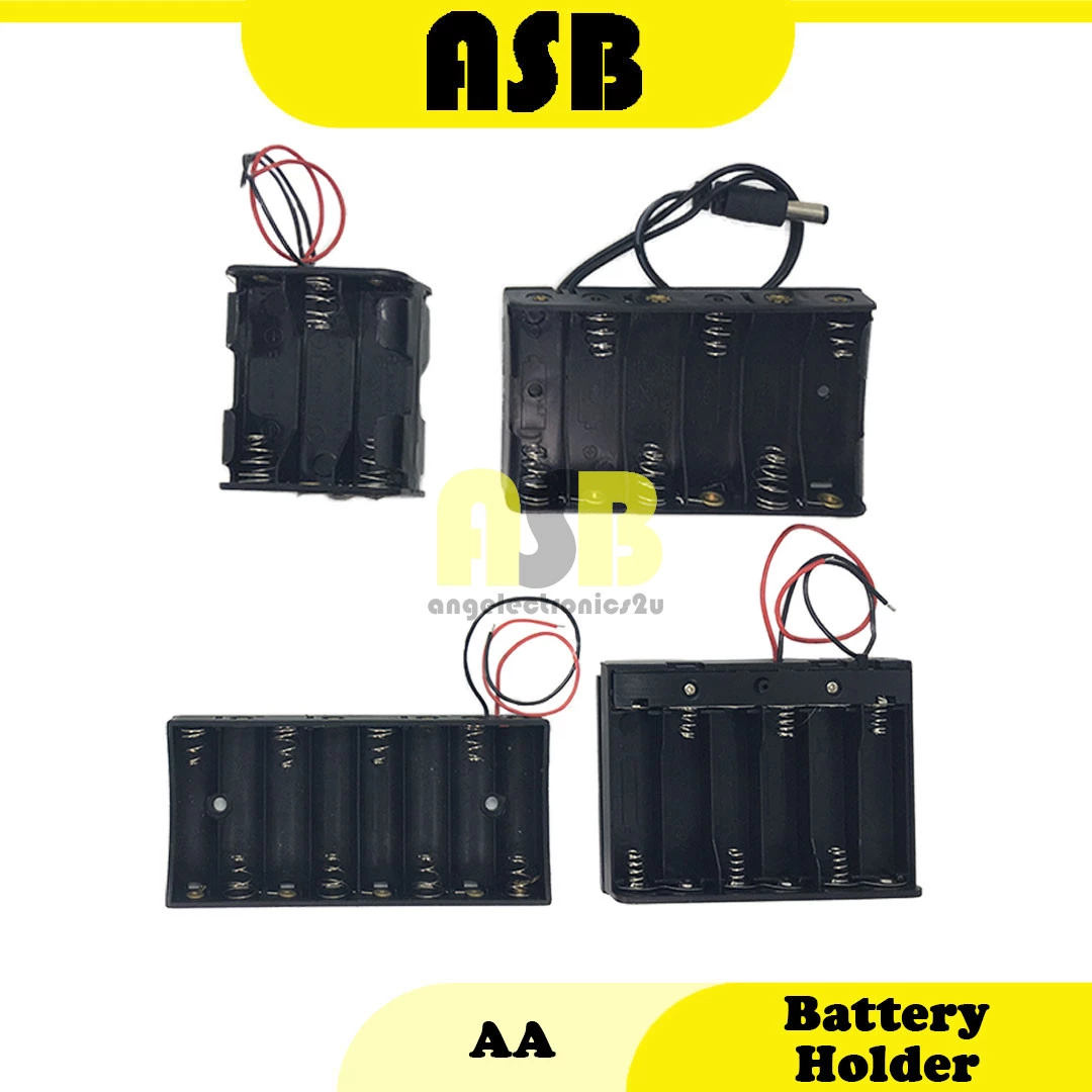 (1pc) Battery Holder AA ( 2Wire ) ( X6 ( 3X2 ) / X6 ( Dc Plug ) / X6 ( ON / OFF ) / X8 )