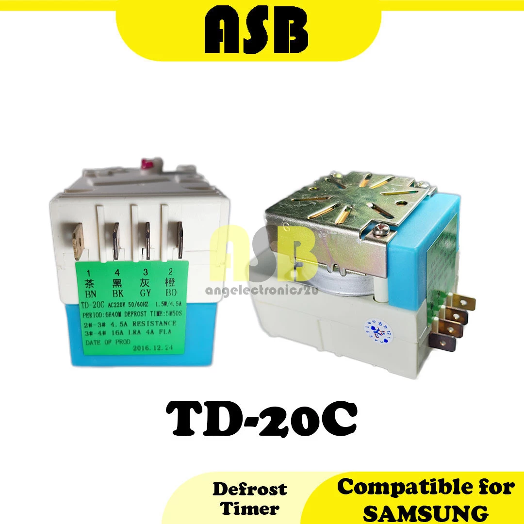 (1pc) ( Compatible : SAMSUNG ) Refridgerator Defrost Timer TD-20C (661025011)