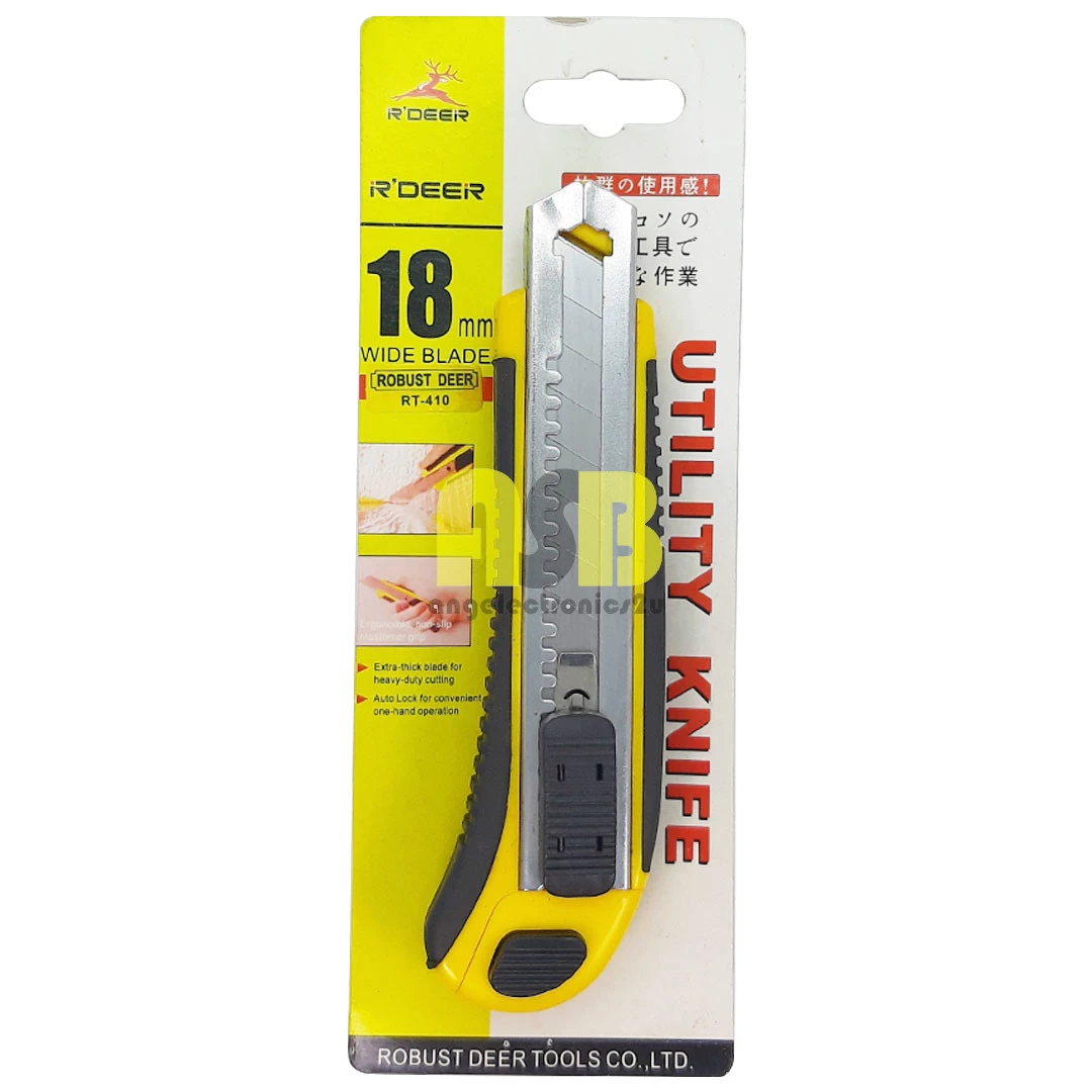 (1pc) Robust Deer RT-410 Utility Knife ( 18 MM ) ( 574003455 )