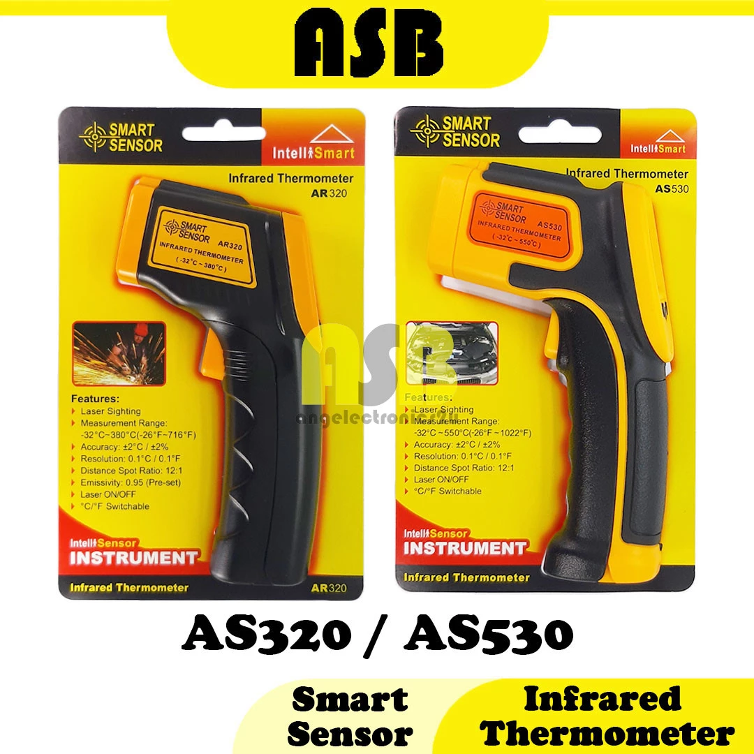 (1pc) Smart Sensor Infrared Thermometer ( AR320 / AS530 )