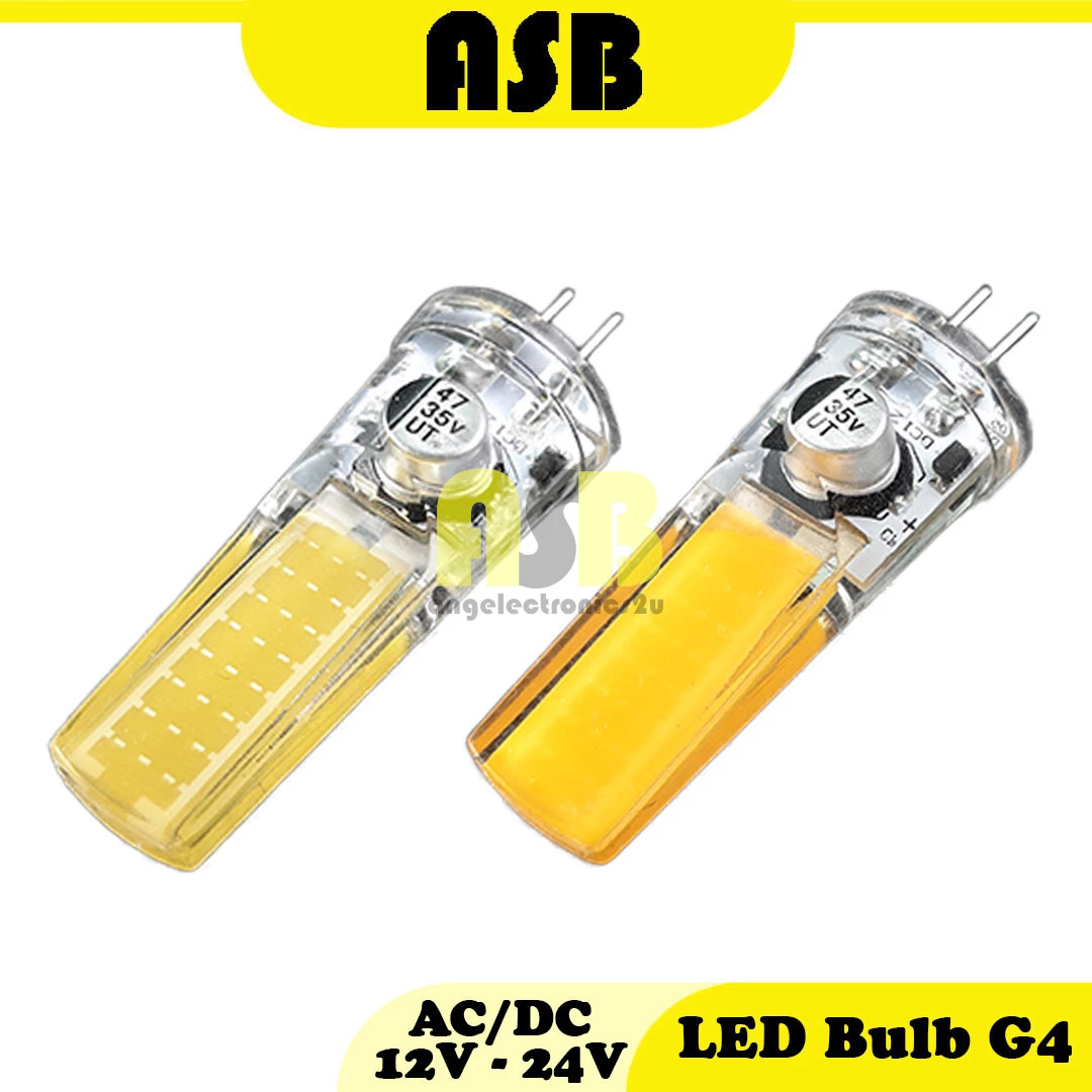 (1pc) LED Bulb G4 AC/DC 12V - 24V  ( 5W ) ( Daylight / Warm White )