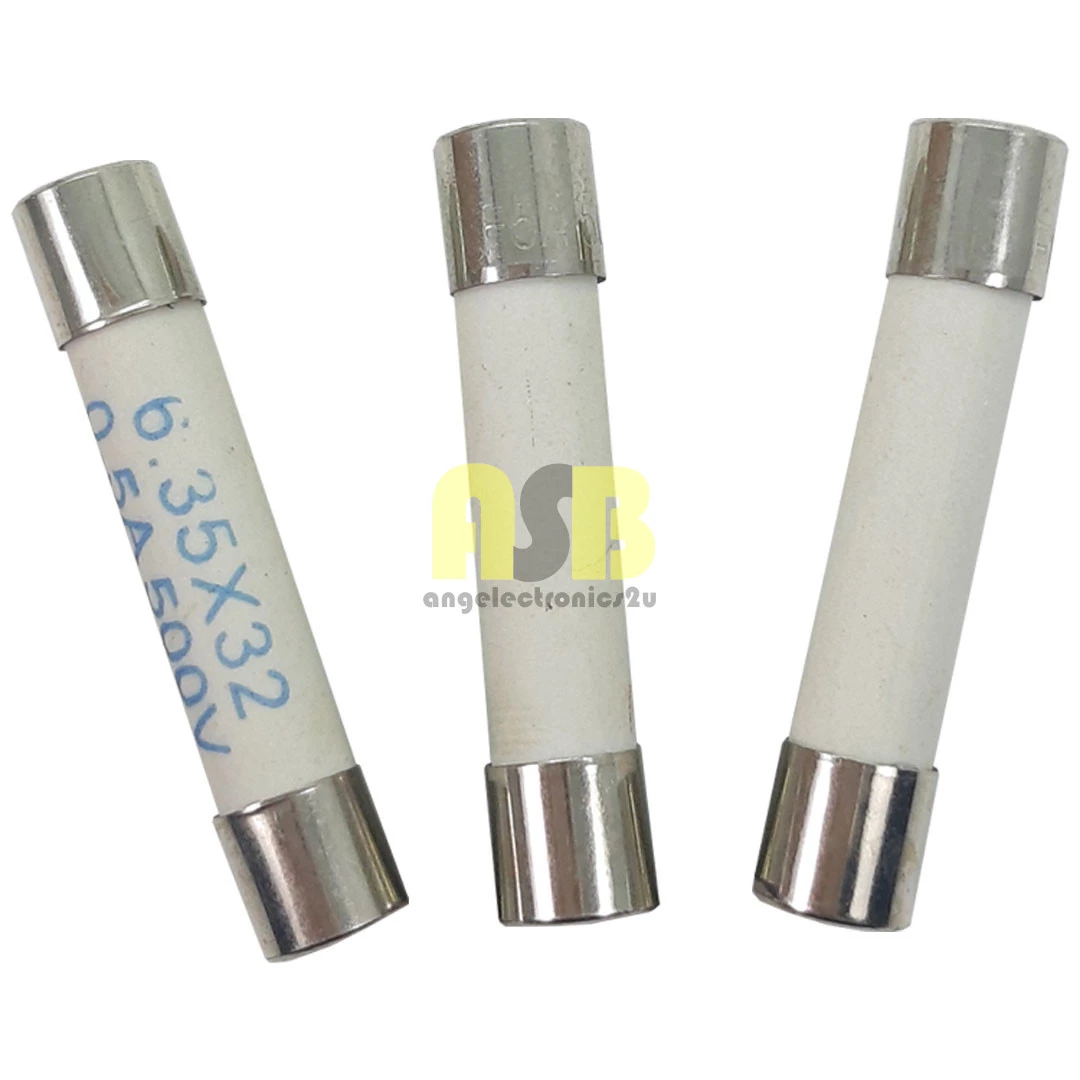 (1pc) 6X32MM Fuse 500V ( Ceramic ) ( 0.5A / 1A / 2A / 3A / 4A / 5A / 6A / 8A / 10A / 16A )