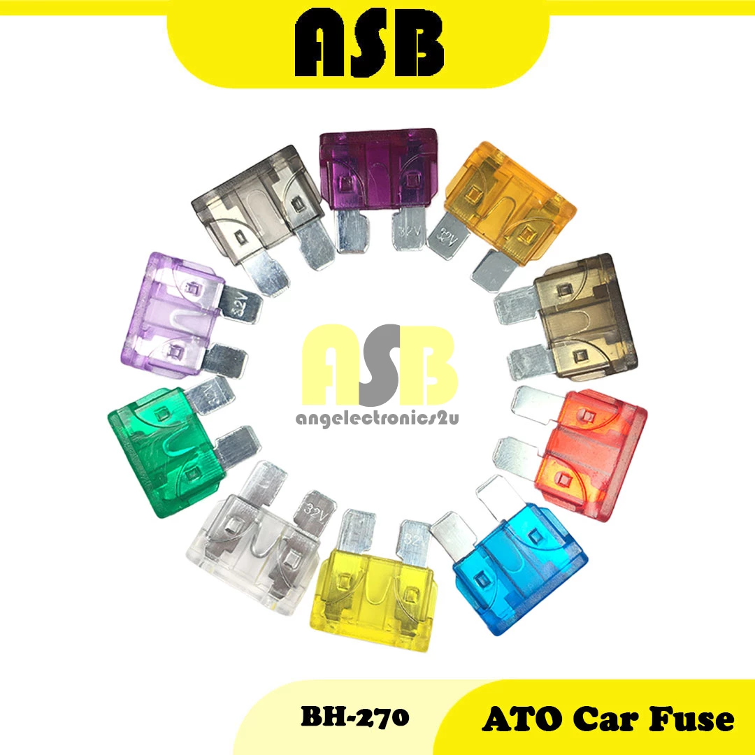 (1pc) ATO Car Fuse BH-270 ( 2 A / 3 A / 5 A / 7.5 A / 10 A / 15 A / 20 A / 25 A / 30 A / 35 A )