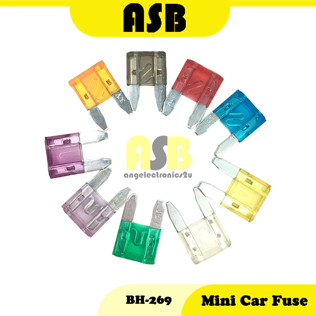 (1pc) Mini Car Fuse BH-269 ( 3 A / 5 A / 7.5 A / 10 A / 15 A / 20 A / 25 A / 30 A / 35 A )