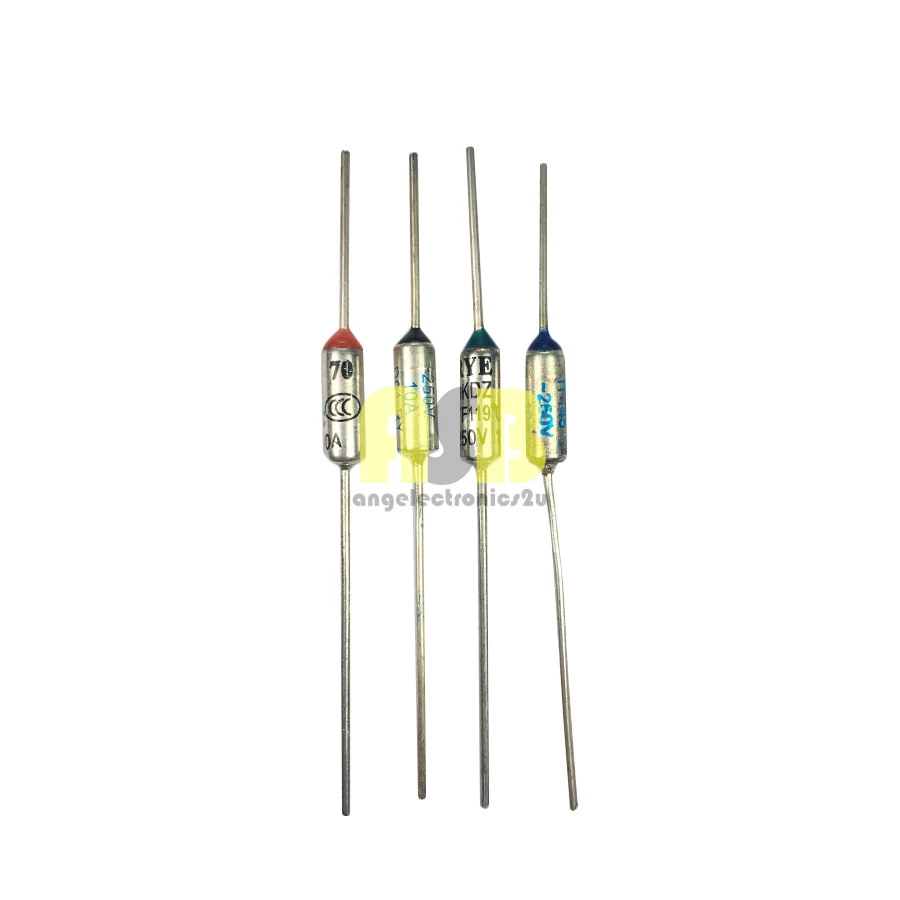 (1pc) Thermal Fuse / Thermo Fuse 10A ( 144/ 145/ 147/ 150/ 152/ 157/ 165/ 169/ 172/ 185/ 192/ 216/ 226/ 227/ 240/ 250)℃