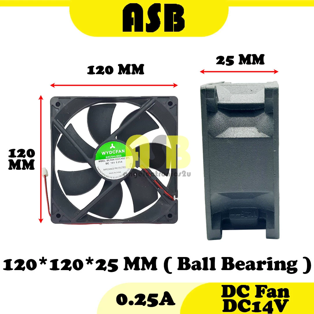 (1pc) DC Fan DC14V 4.75