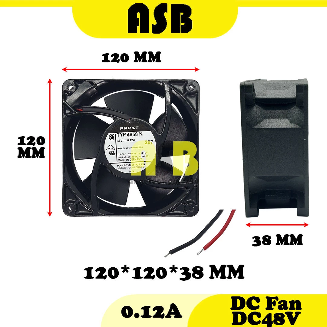 (1pc) DC Fan DC48V 4.75