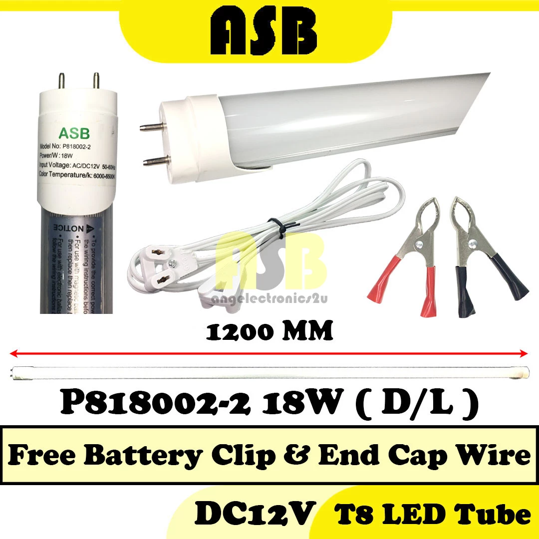 (1pc) T8 LED Tube DC12V ( 18W ) ( D/ L ) ( 571014065 )