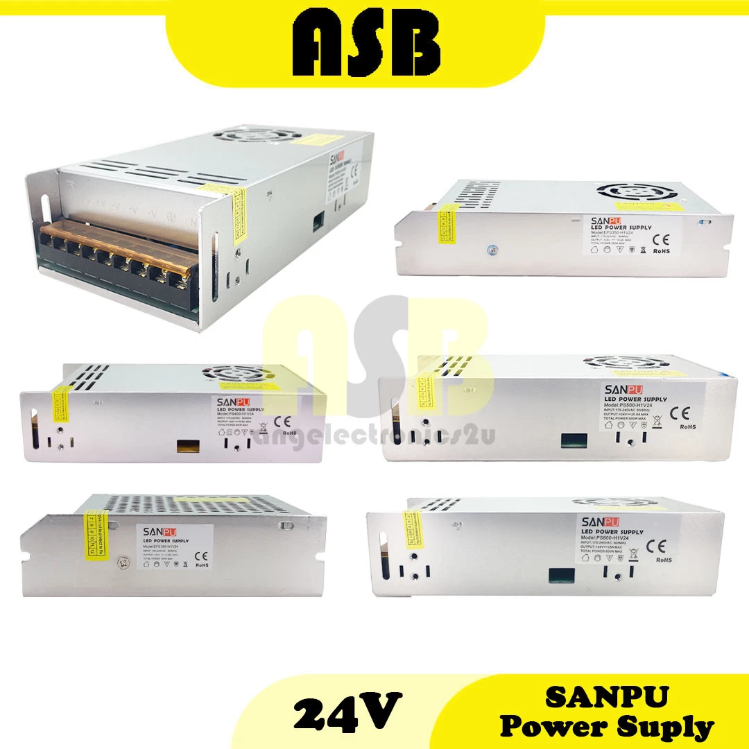 SANPU DC 24V Switching Power Supply ( 4.16A / 8.3A / 14.5A / 16.6A / 20.8A / 25A )