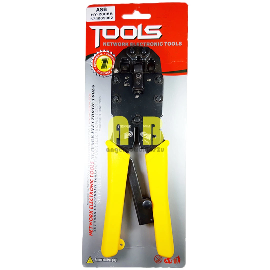 (1pc) ASB Crimping Tool (HY-2008R) RJ-45 (4P4C / 6P4C / 8P8C) (574005002)