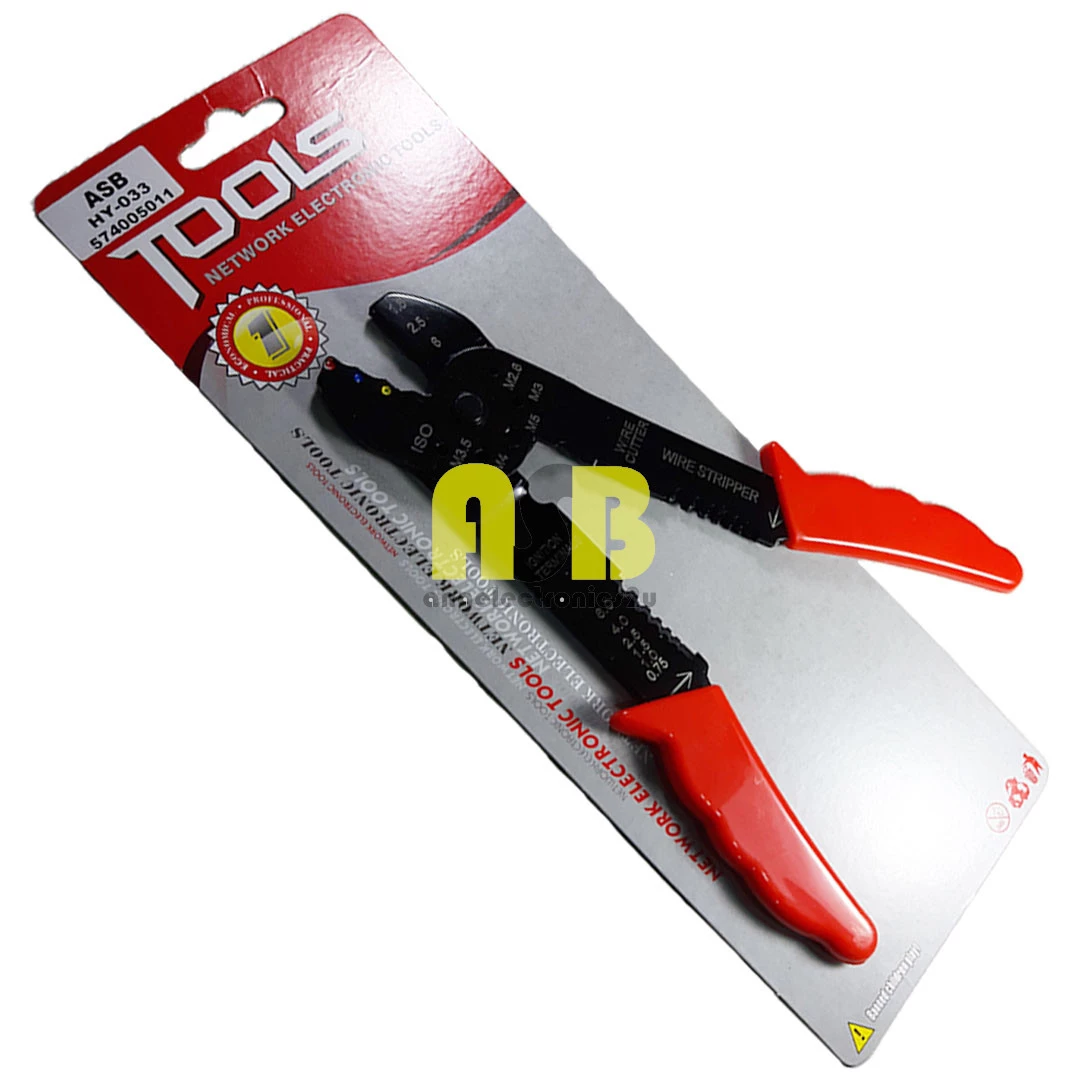 (1pc) ASB Crimping Tool / Wire Stripper (HY-033) (574005011)