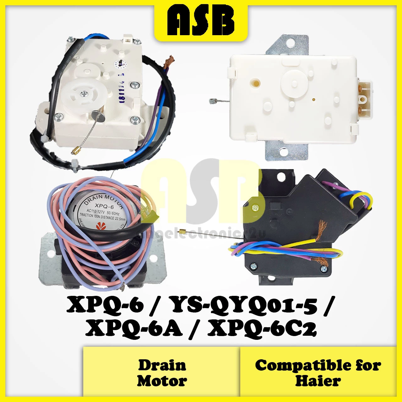 (1pc) ( Compatible : HAIER ) Washing Machine Drain Motor / Valve / Motor Keluar Air