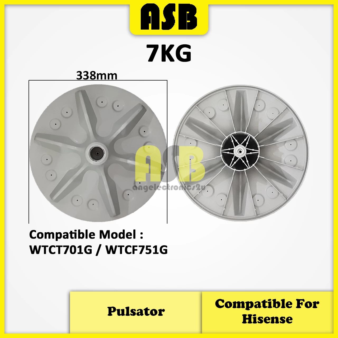 (1pc) ( Compatible : HISENSE ) Washing Machine Pulsator