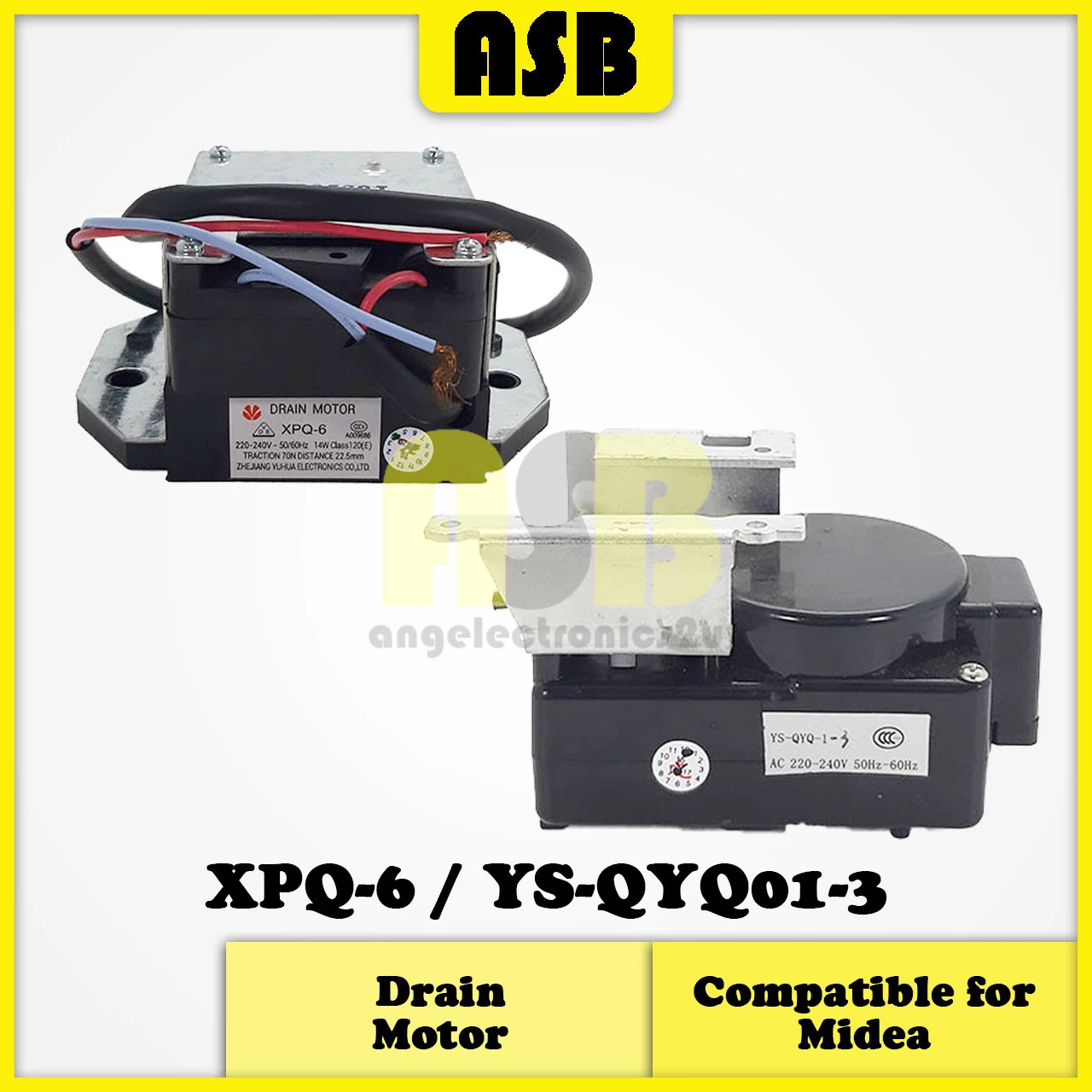 (1pc) ( Compatible : MIDEA ) Washing Machine Drain Motor / Valve / Motor Keluar Air