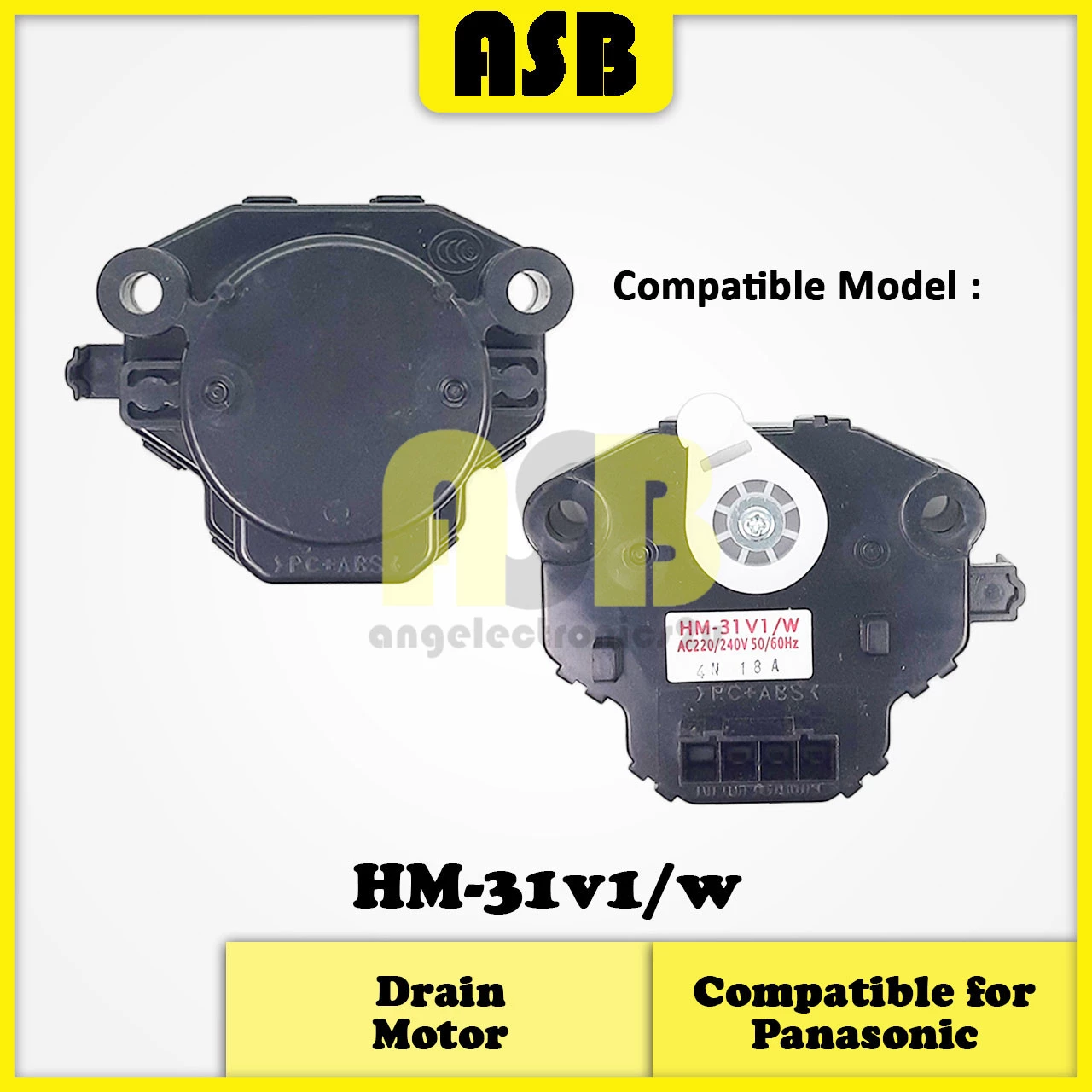 (1pc) ( Compatible : PANASONIC ) Washing Machine Drain Motor / Valve / Motor Keluar Air