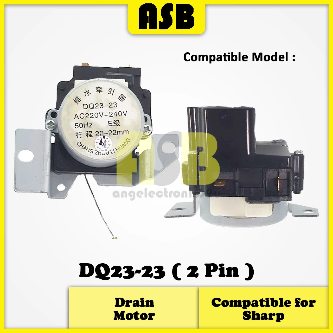 (1pc) ( Compatible : SHARP ) Washing Machine Drain Motor / Valve / Motor Keluar Air