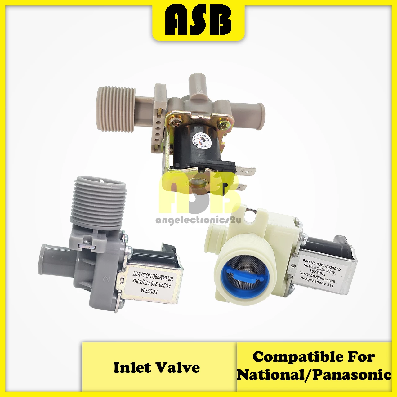 (1pc) ( Compatible : NATIONAL / PANASONIC ) Washing Machine Water Inlet Valve  / Injap Masuk Air