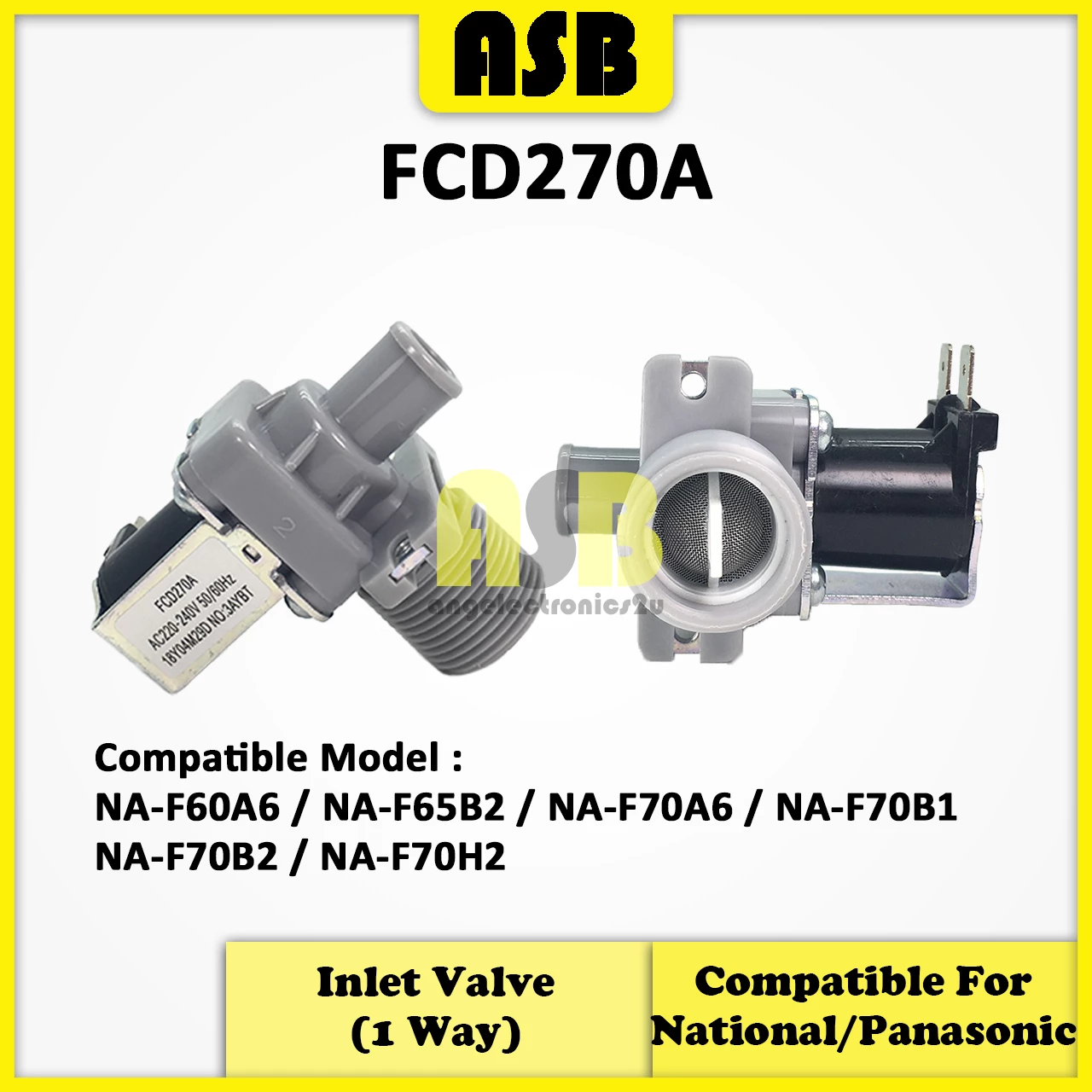 (1pc) ( Compatible : NATIONAL / PANASONIC ) Washing Machine Water Inlet Valve  / Injap Masuk Air