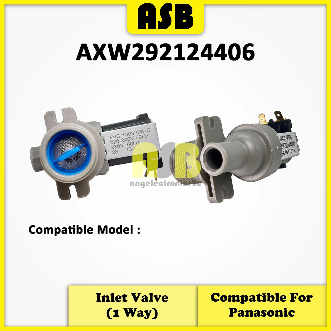 (1pc) ( Compatible : PANASONIC ) Washing Machine Water Inlet Valve  / Injap Masuk Air