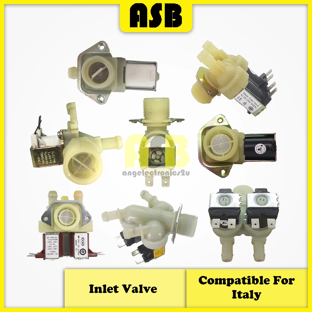 (1pc) ( Compatible : ITALY ) Washing Machine Water Inlet Valve  / Injap Masuk Air