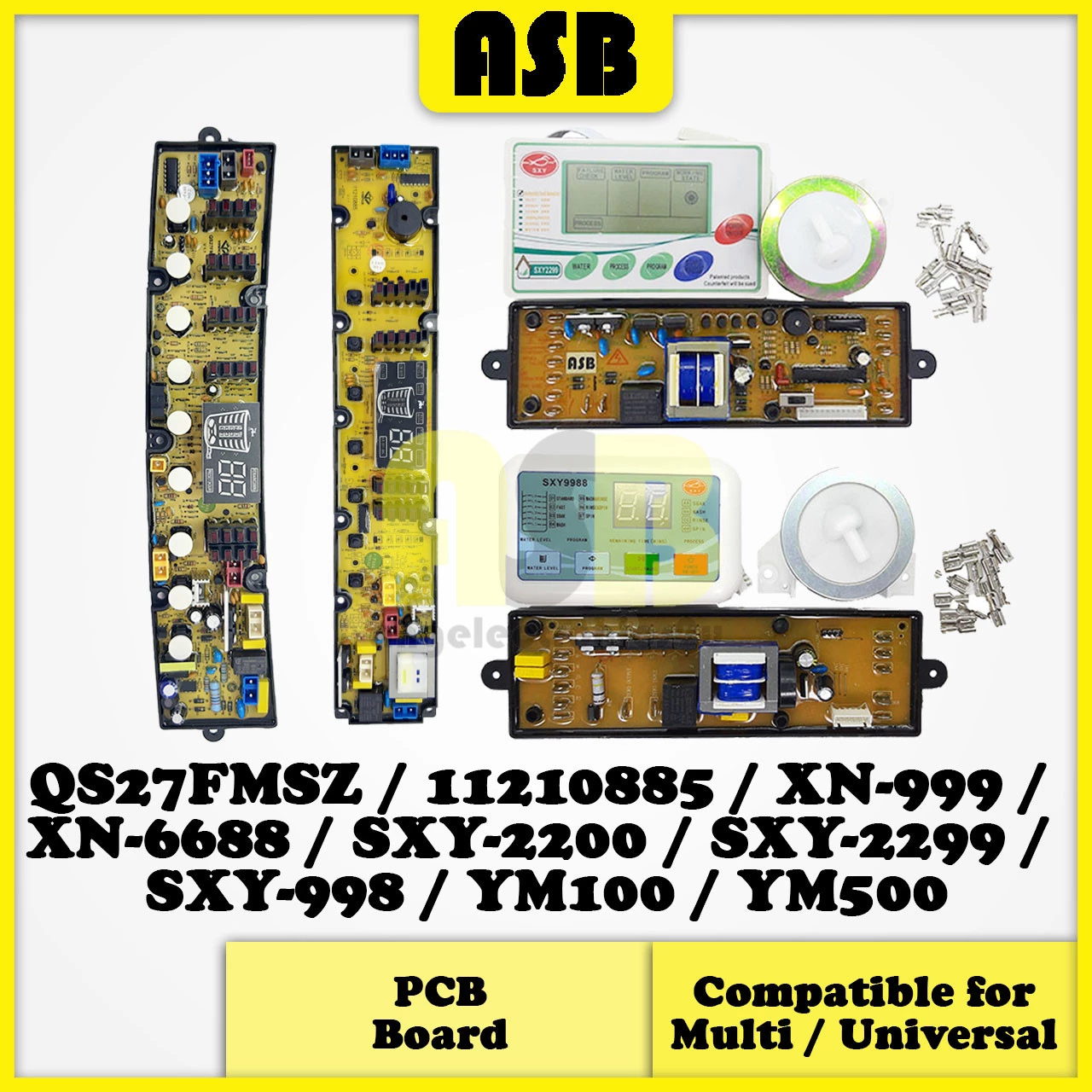 (1pc) ( Compatible : Multi / UNIVERSAL ) Washing Machine PCB Board  / Papan Litar